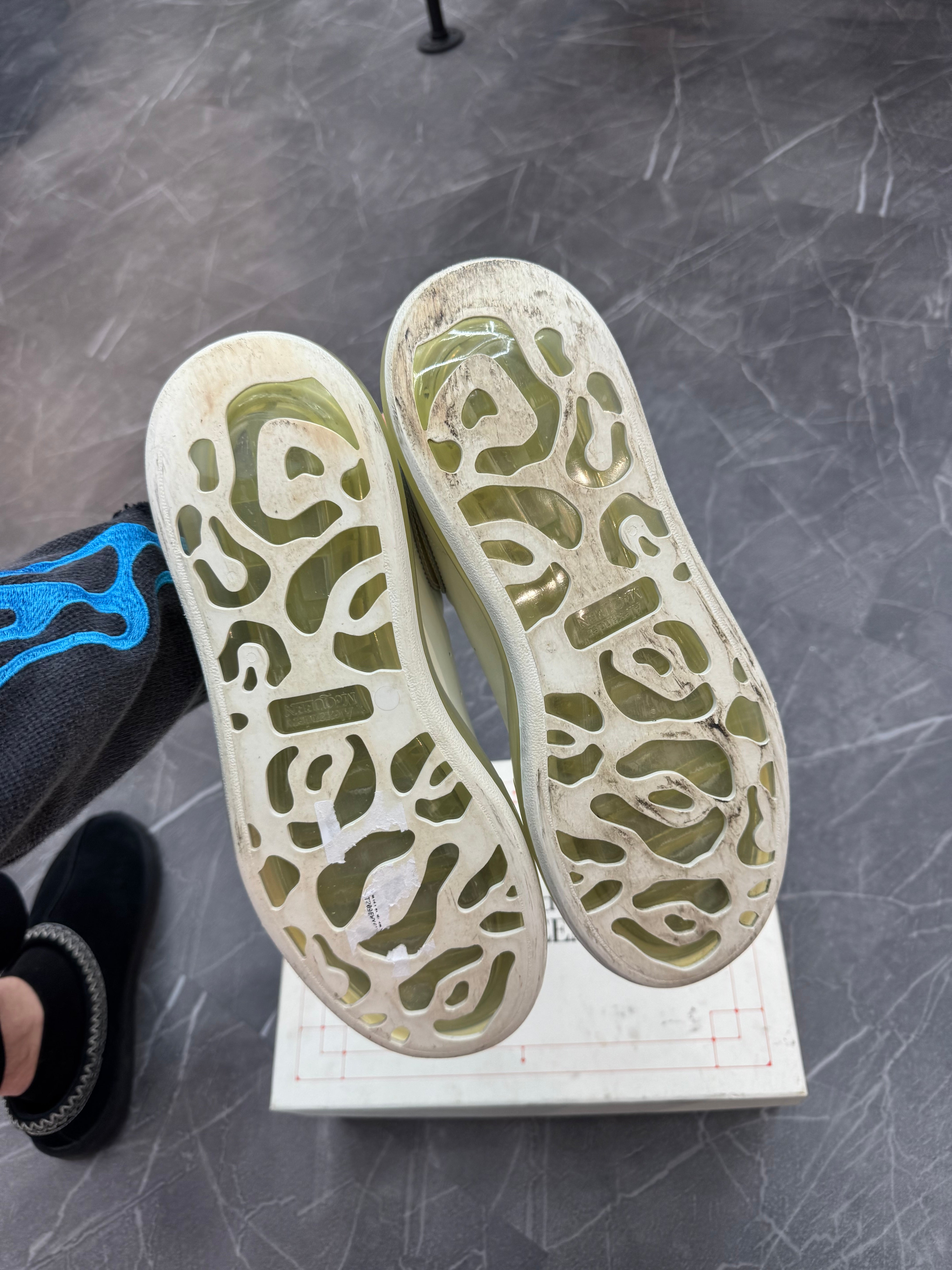 Alexander McQueen White Iridescent