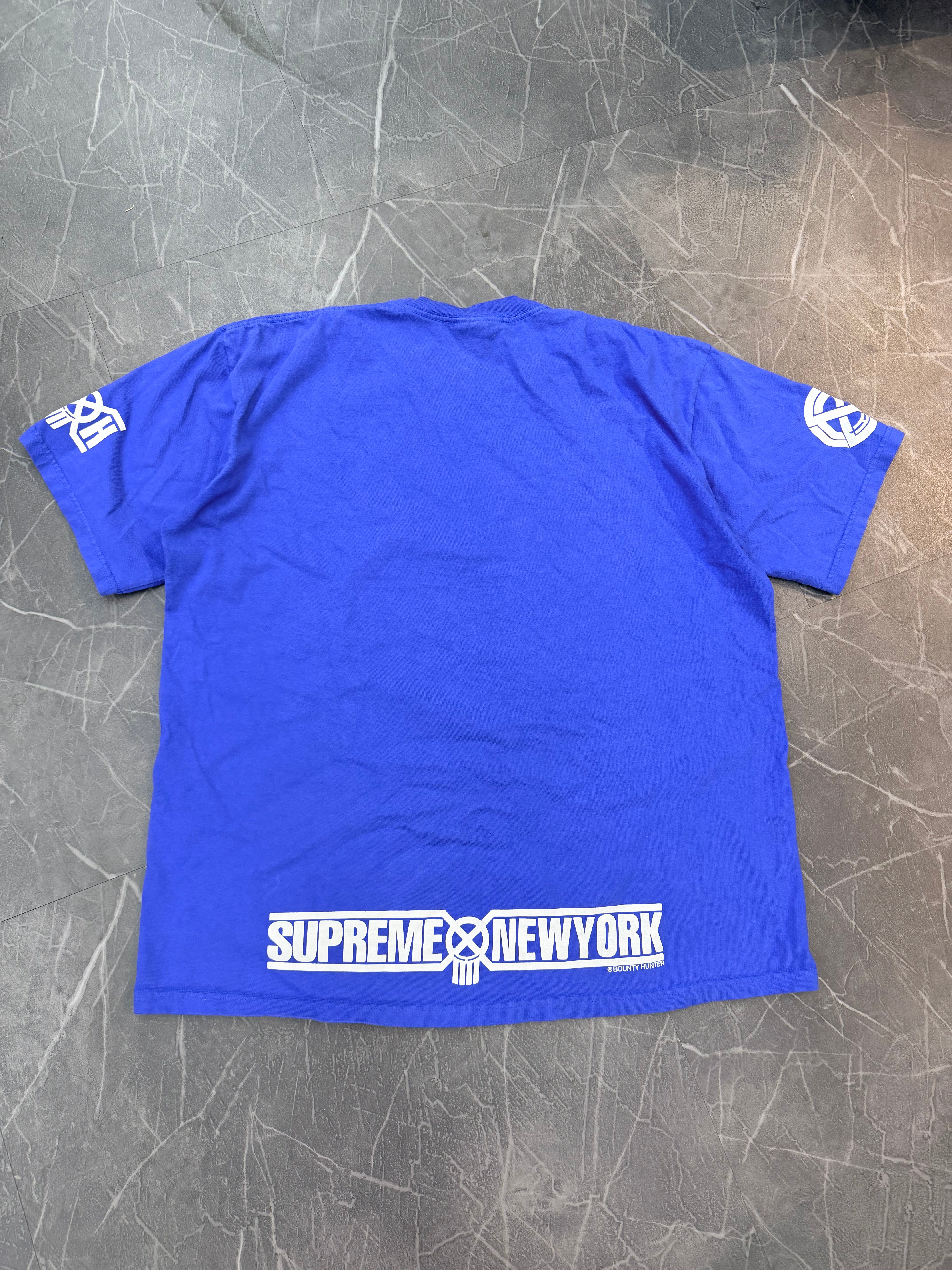Supreme Bounty Hunter Skull Tee “Blue”