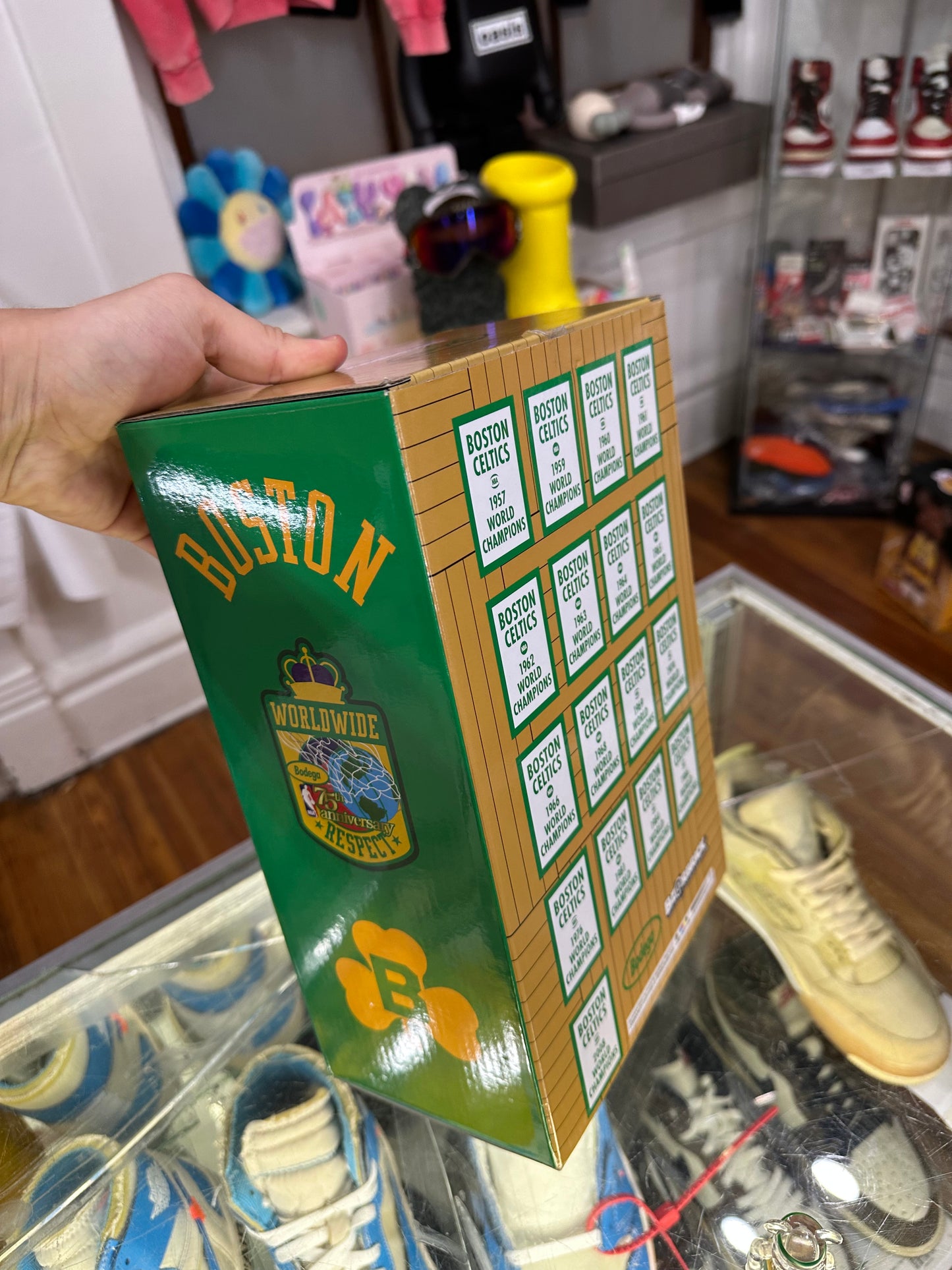 Bearbrick 400% & 100% “Boston Celtics”
