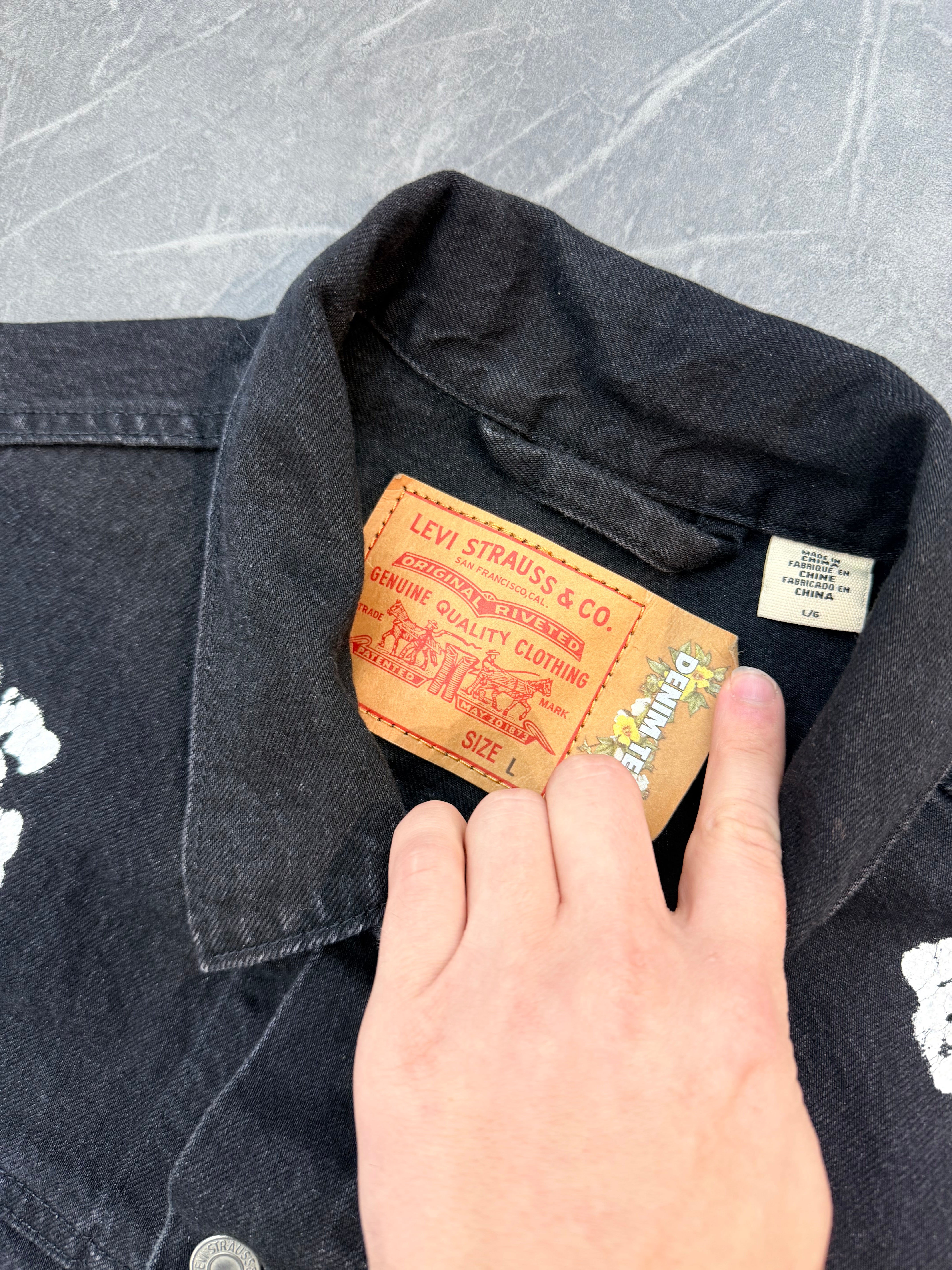 Denim Tears Cotton Wreath Jacket “Black”