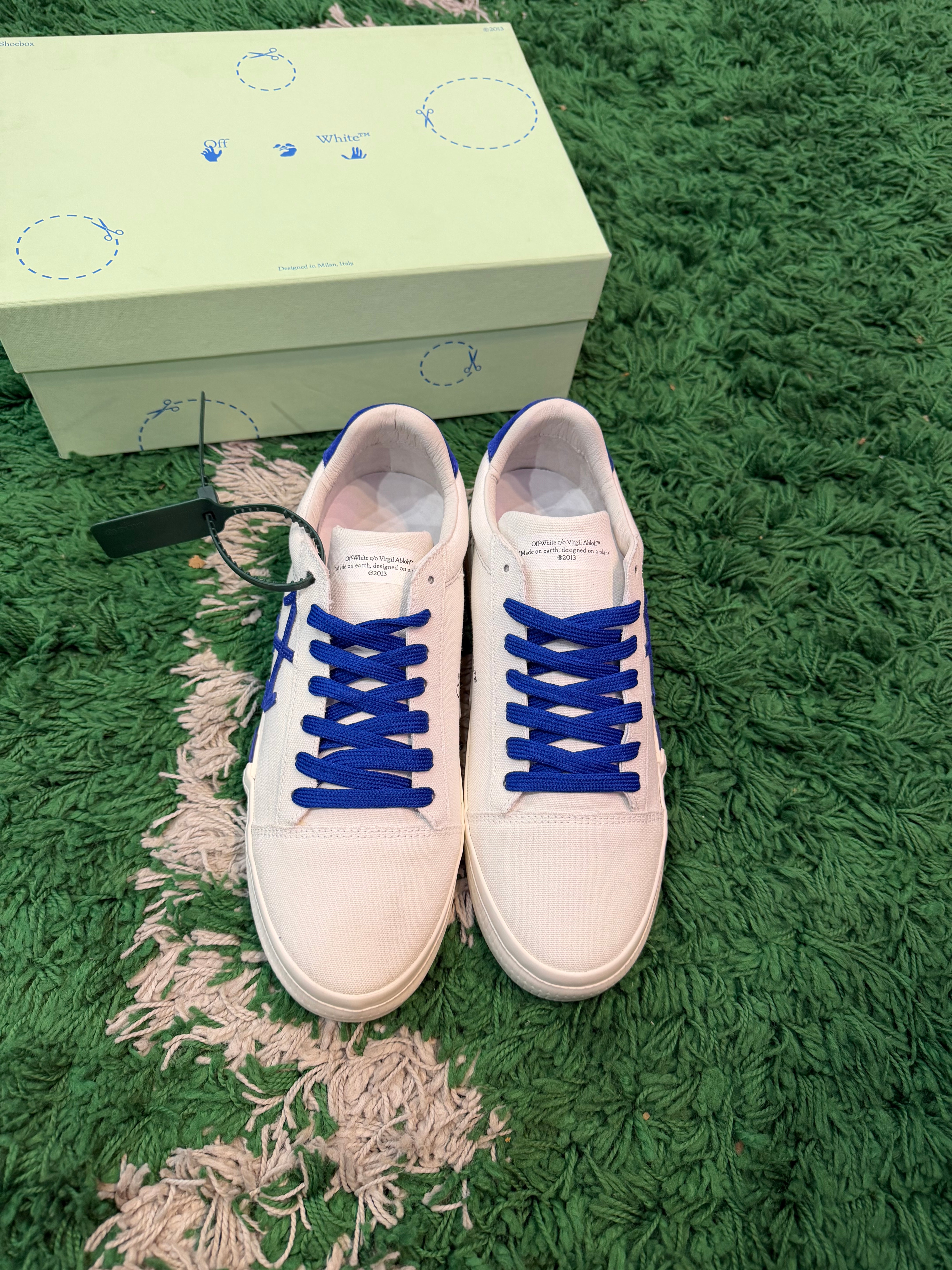 Off-White Vulc Low “White Blue”