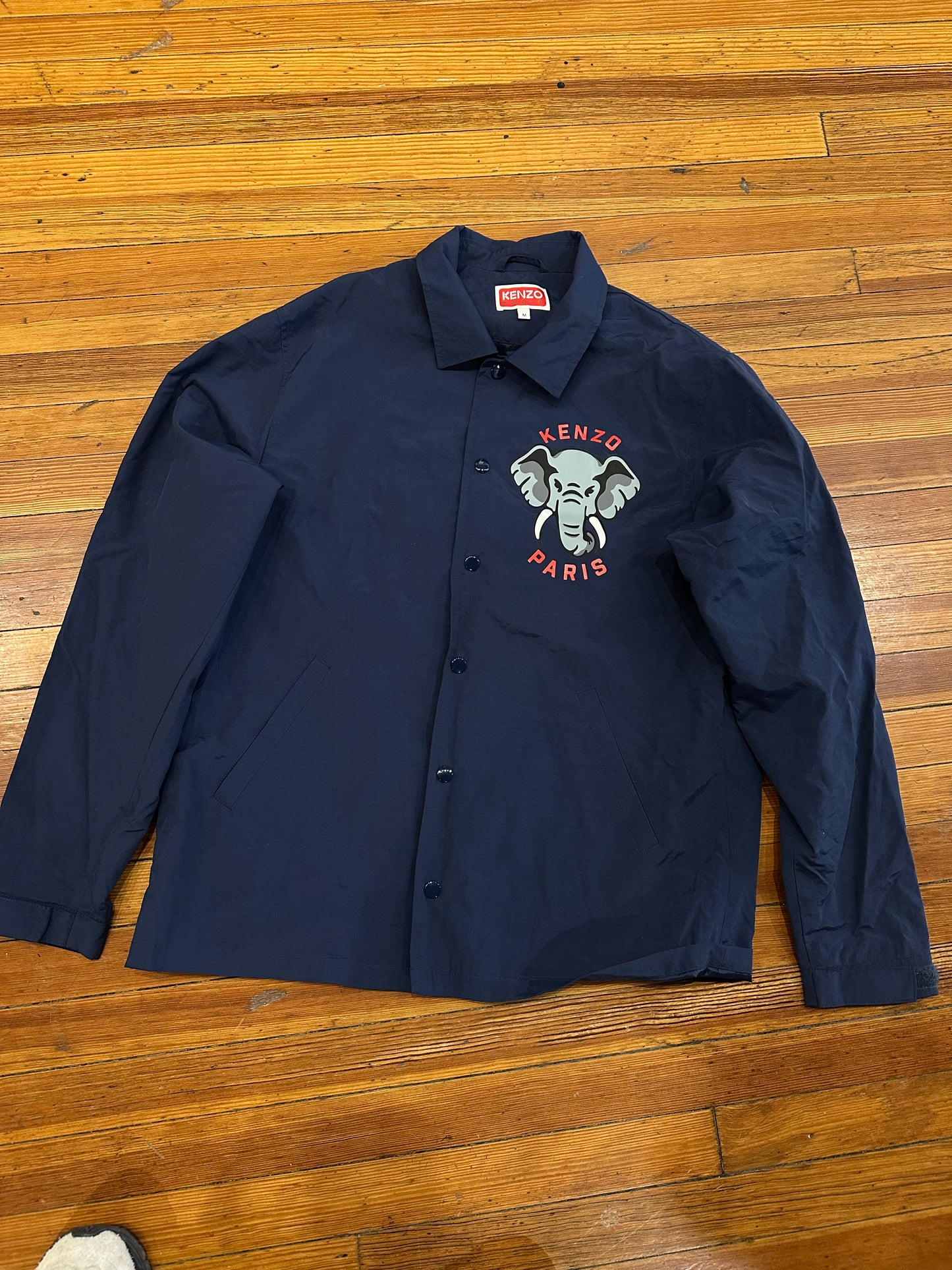 Kenzo Paris HU Elephant Button Up Jacket