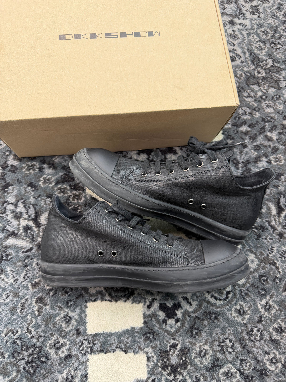 Rick Owen’s Dark Shadow Low “Black Pattern”