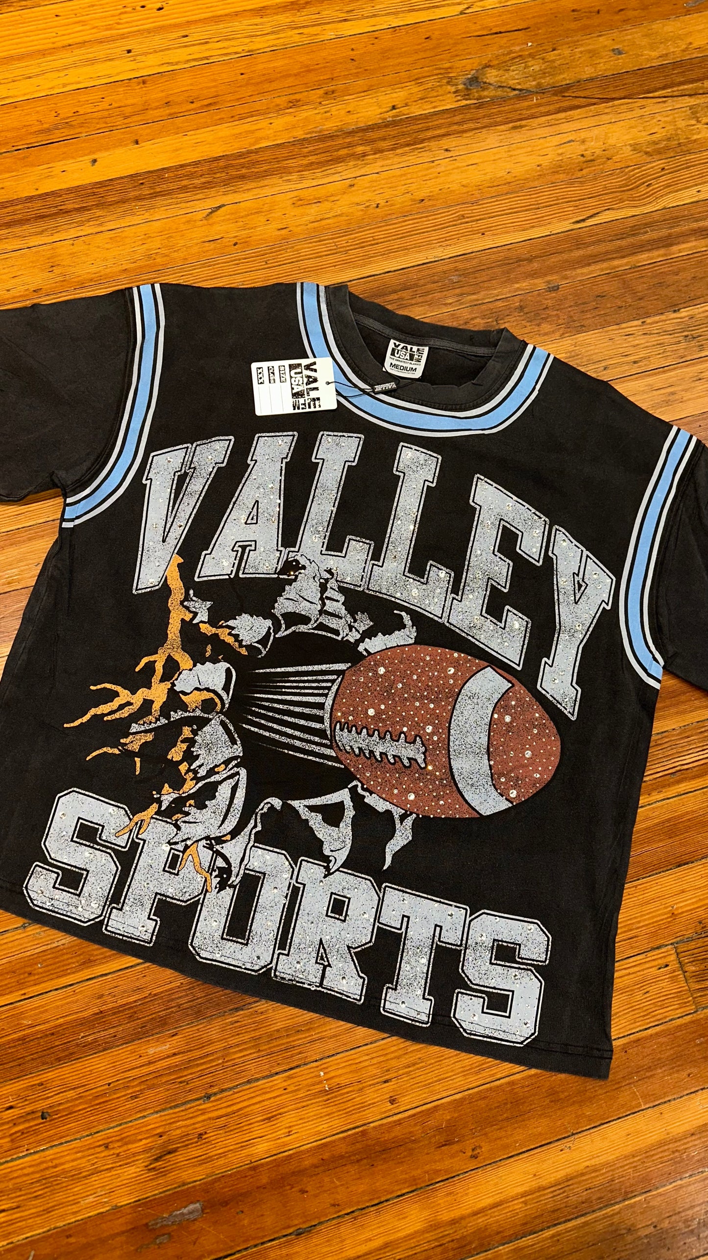 Vale Football Bling Tee “Black”