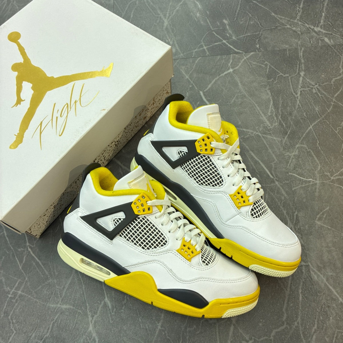 Jordan 4 Retro Vivid Sulfur (Women's) - Image 6