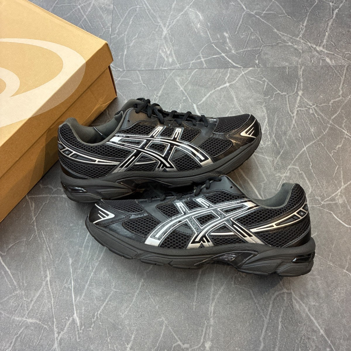 ASICS Gel-1130 Black Pure Silver - Image 1
