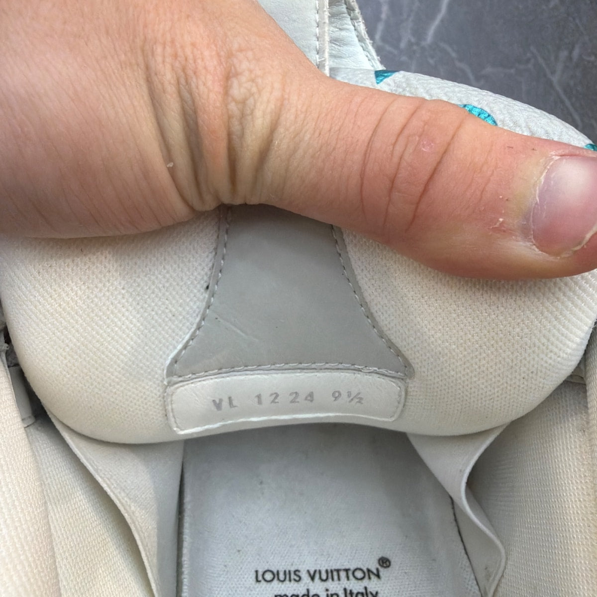 Louis Vuitton LV Skate Sneaker Gray Gradient Monogram Size 9.5 (Lightly Worn Pre-Owned)