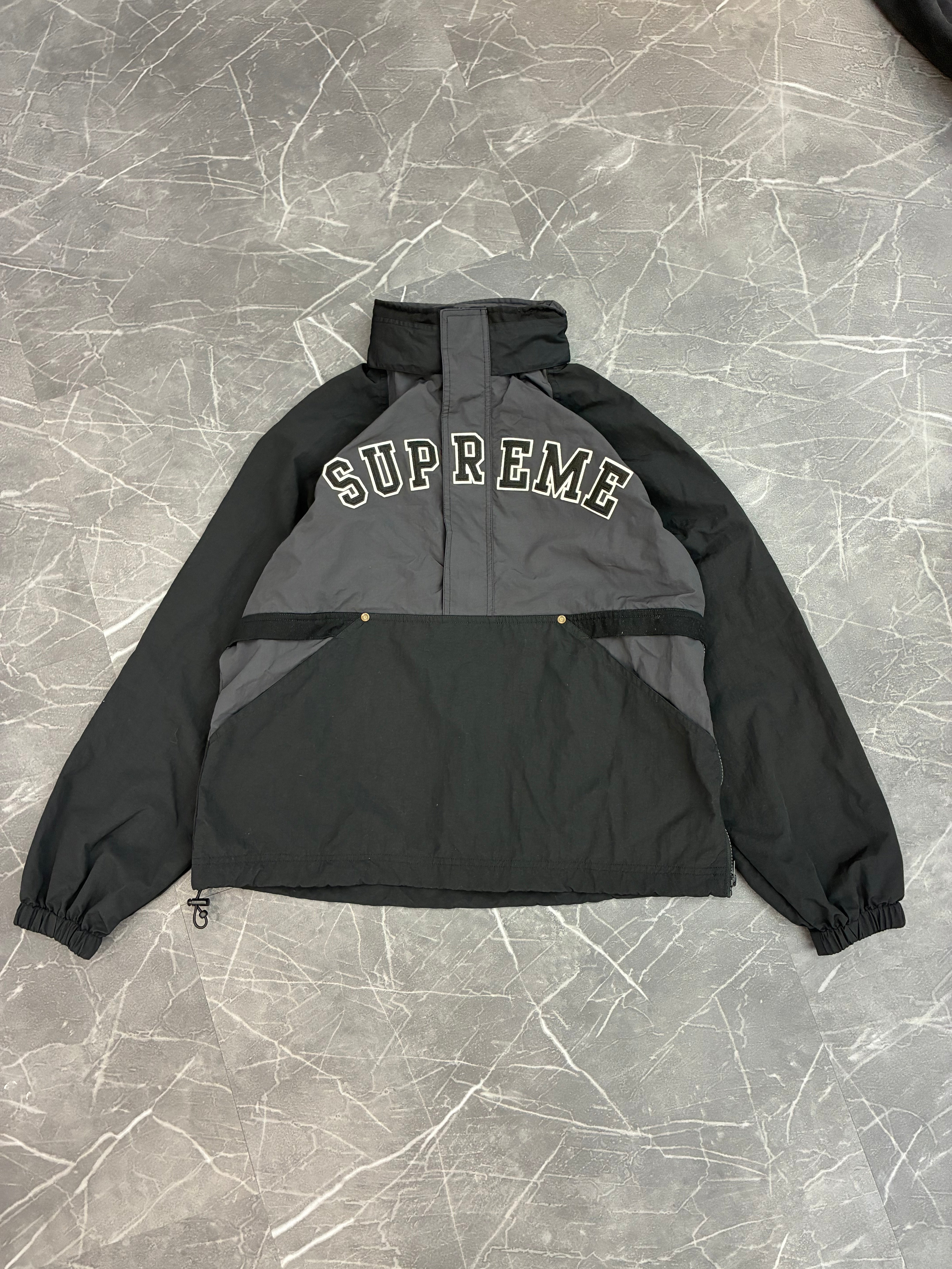 Supreme Court Half Zip Pullover “Black”