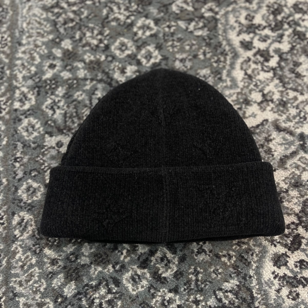 Louis Vuitton LV Crush Monogram Beanie Black - Image 3