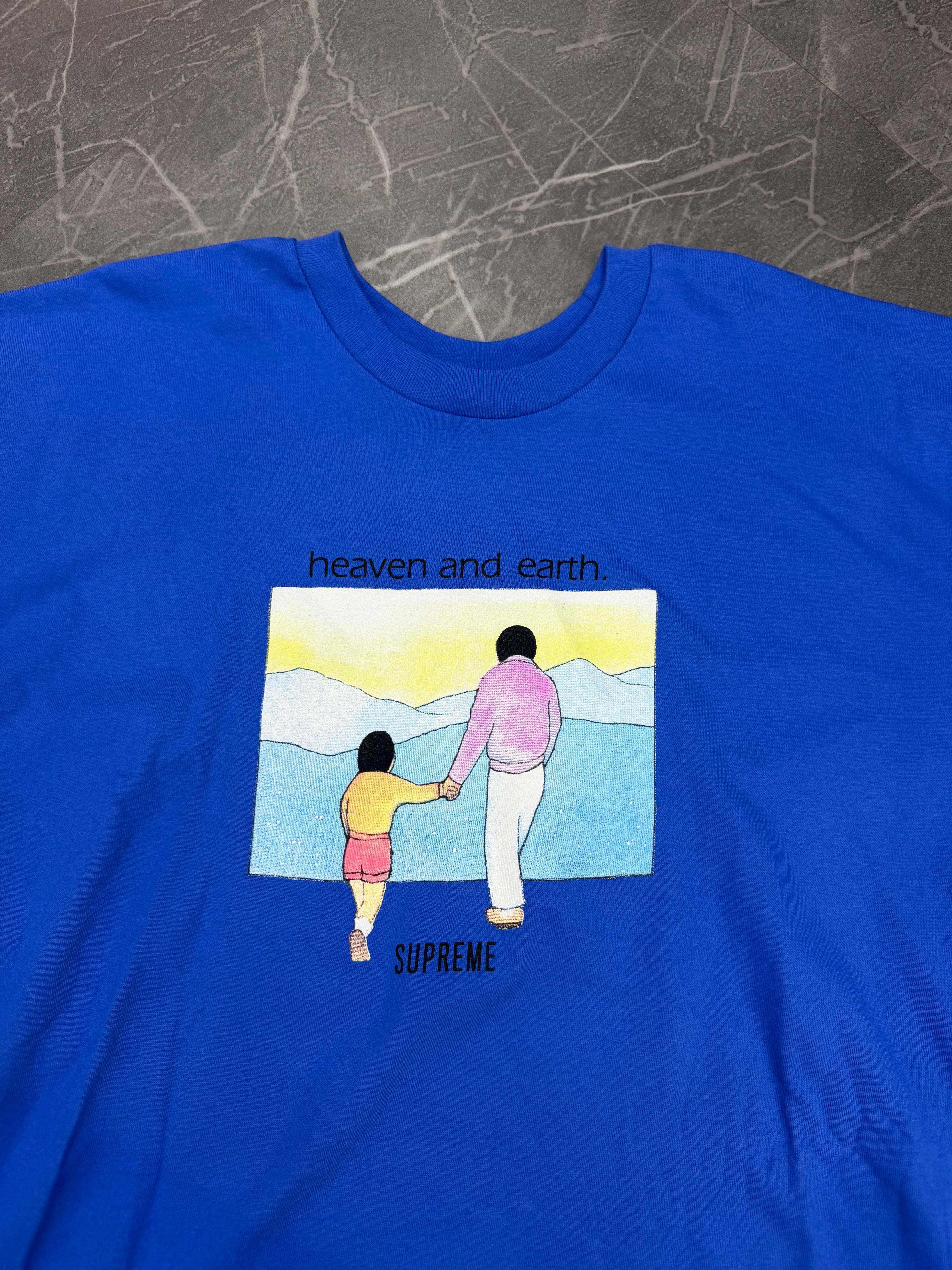 Supreme Tee Heaven and Earth Royal Blue