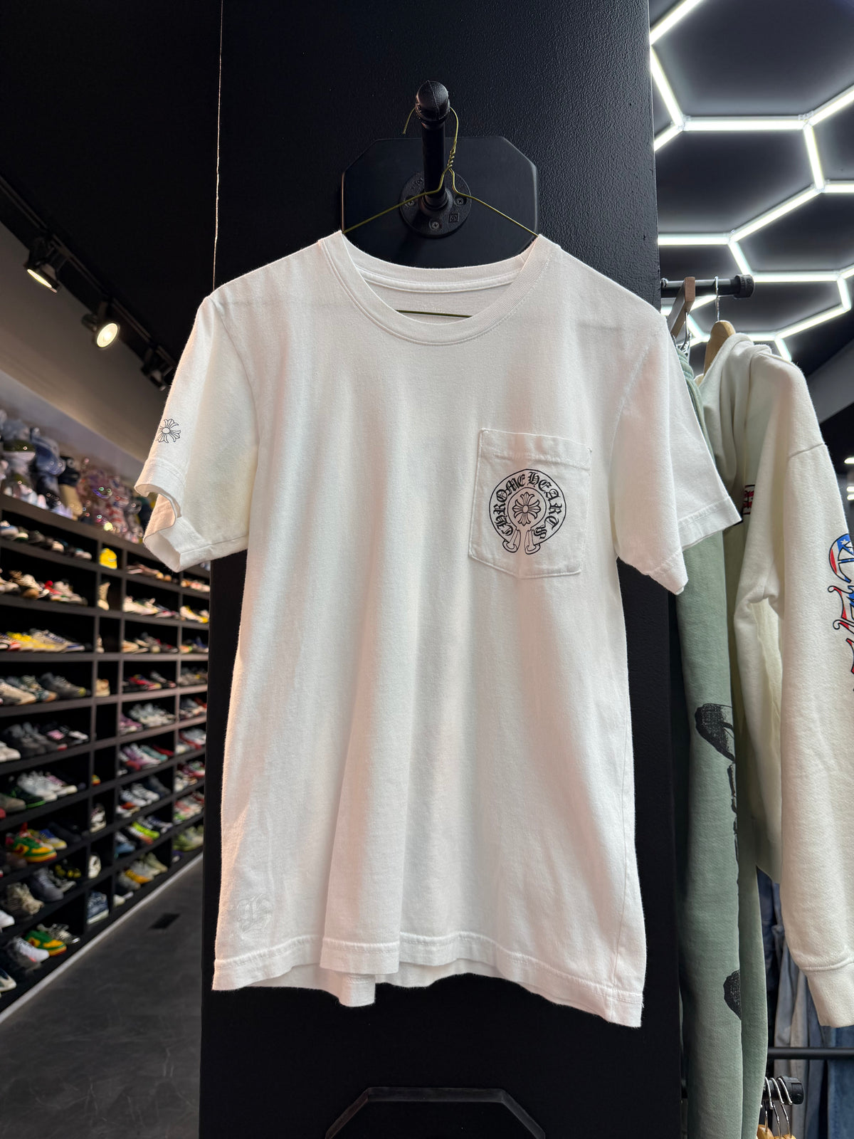 Chrome Hearts Multicolor Horseshoe Spine Tee White