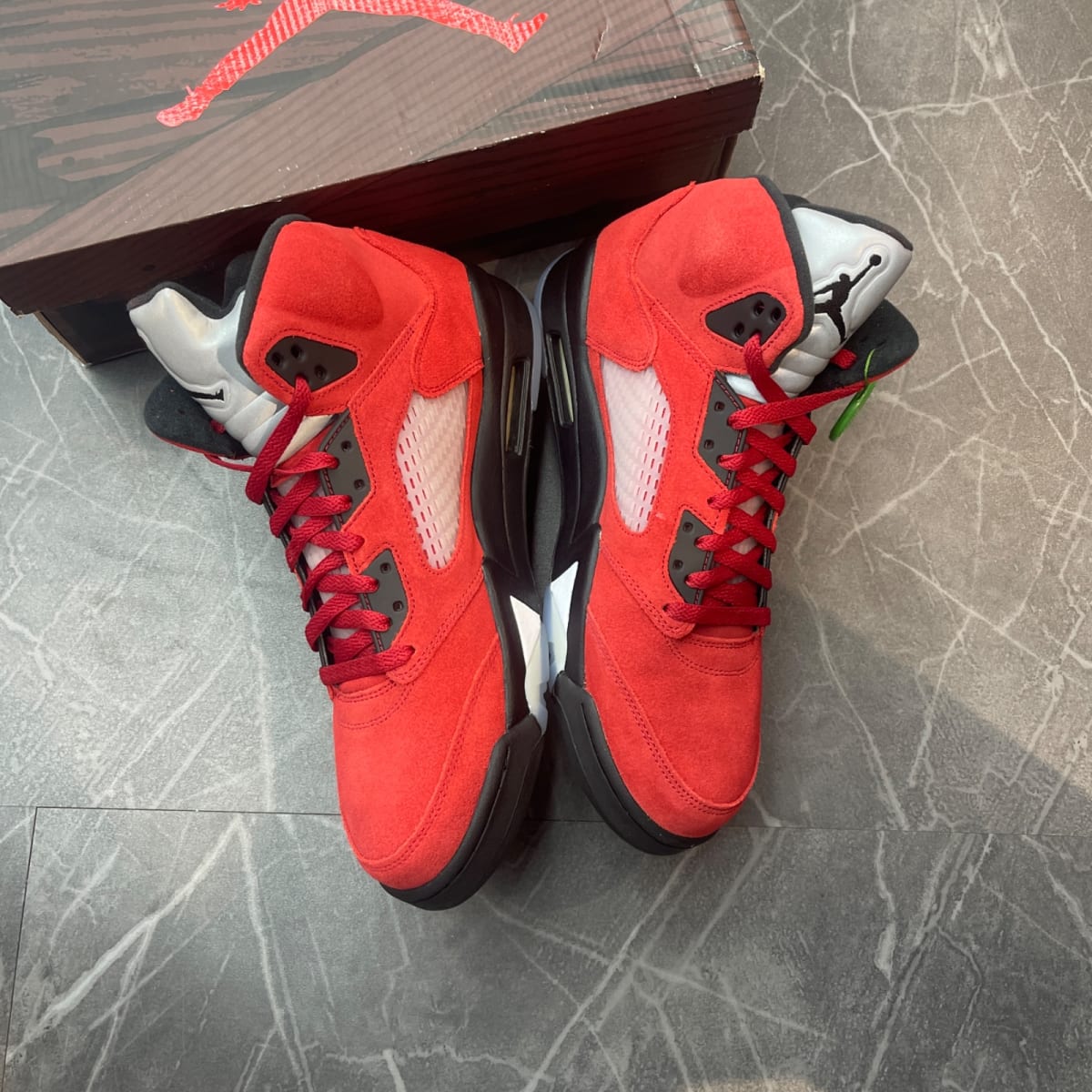 Jordan 5 Retro Raging Bull Red (2021) (Size 12) (Lightly Worn)