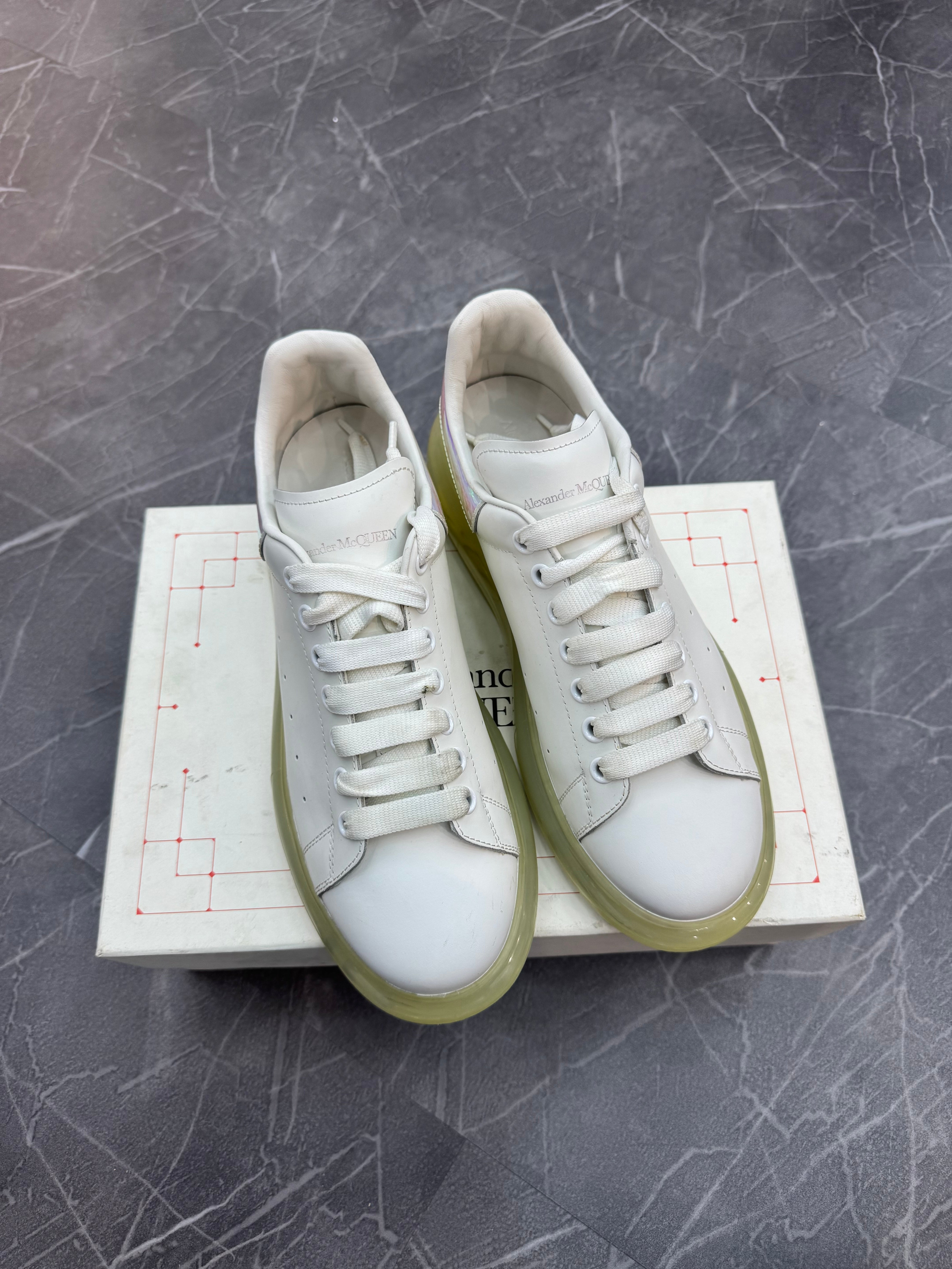Alexander McQueen White Iridescent