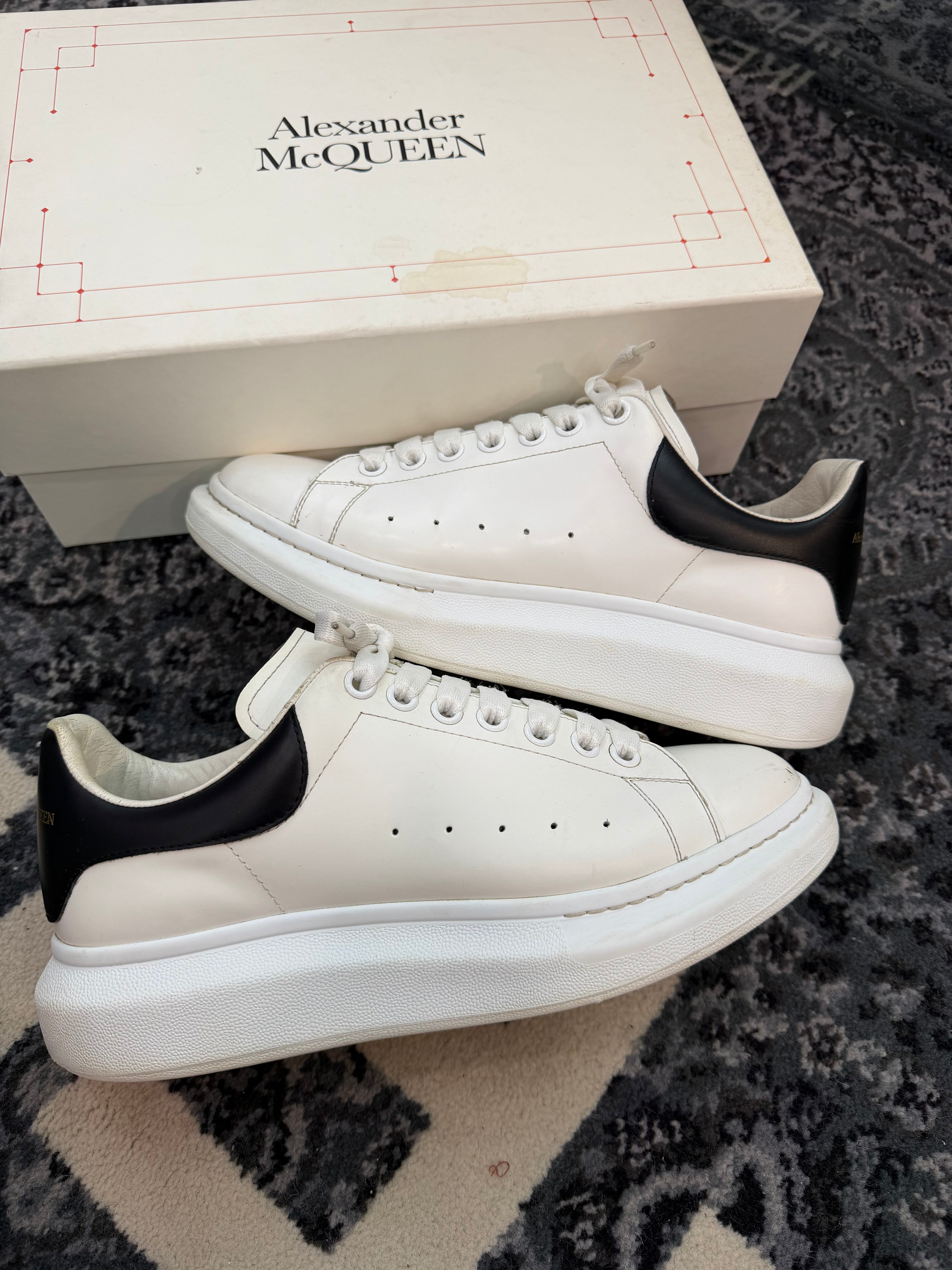 Alexander McQueen Oversized Sneakers “White Black”