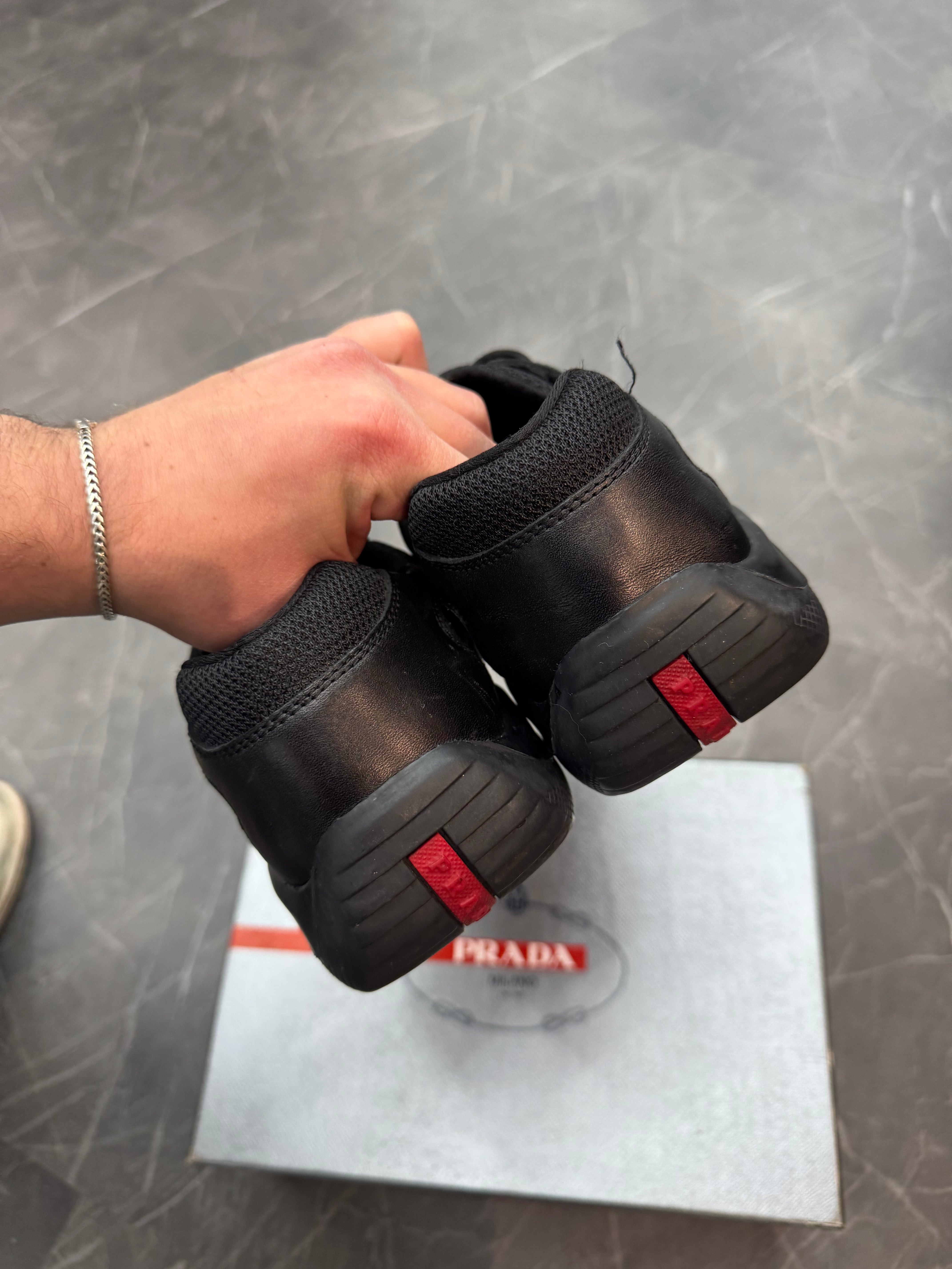 Prada America’s Cup Leather Black