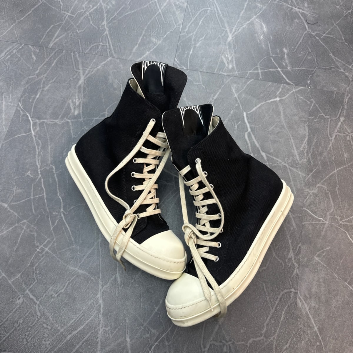 Rick Owens Hollywood DRKSHDW High 'Black Milk' (Size 43)