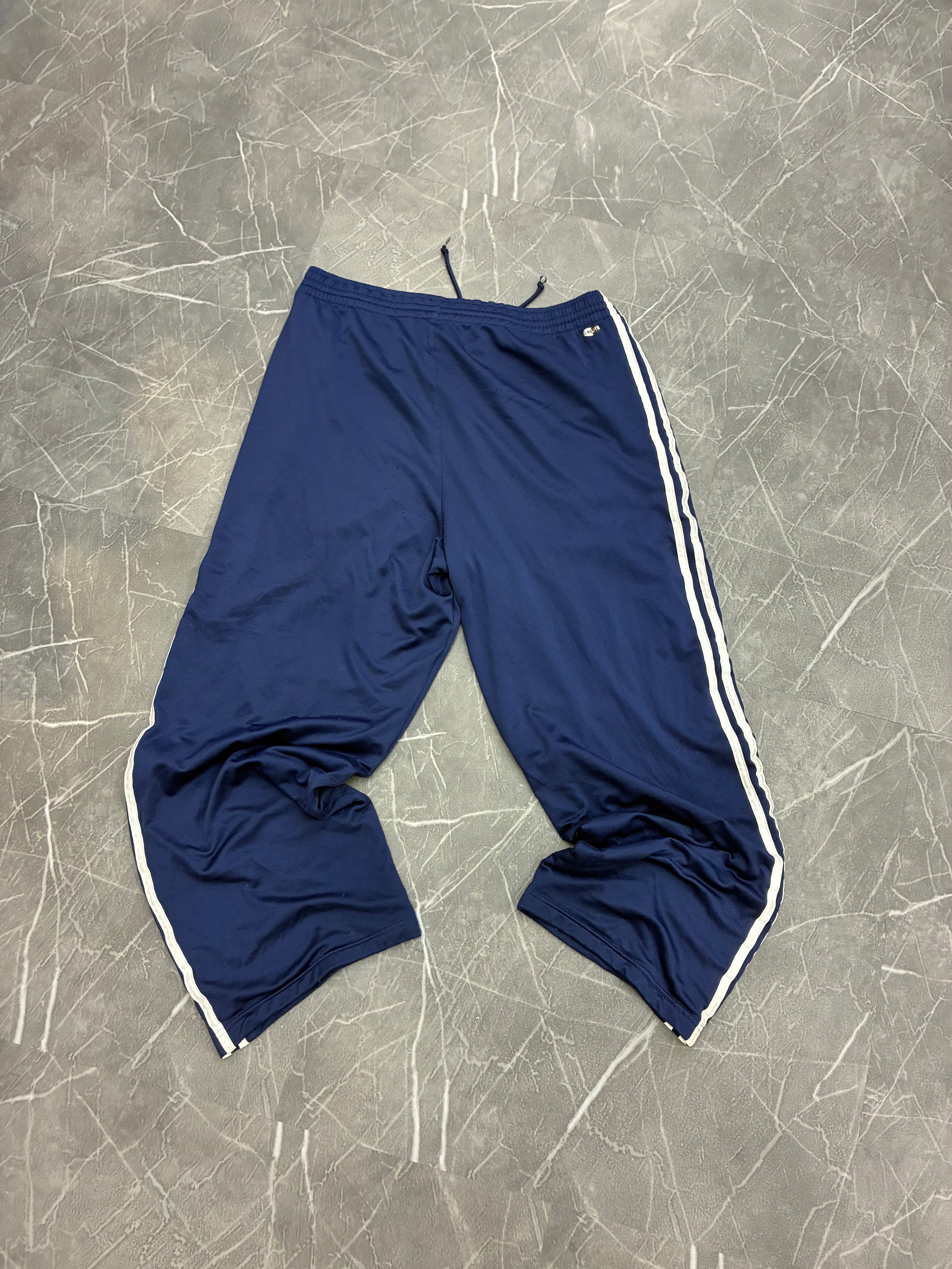 Vintage Adidas Mesh Track Pants Navy (L)