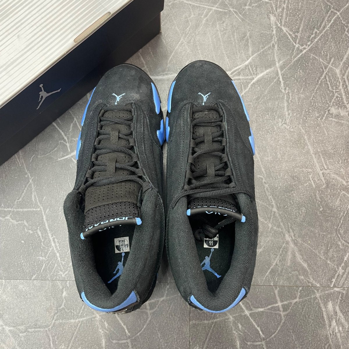 Jordan 14 Retro Black University Blue (2026) (Size 11) (Lightly Worn)