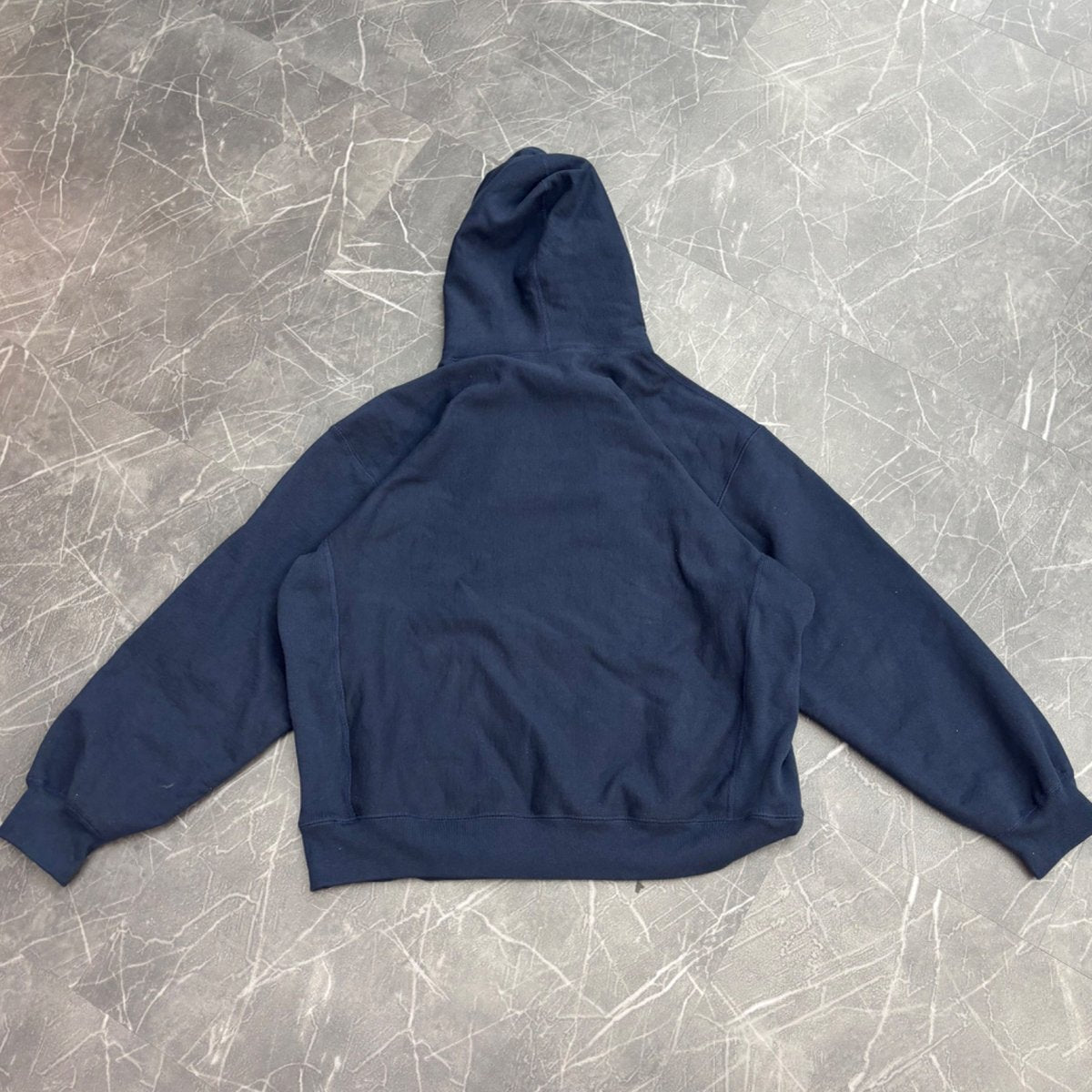 Supreme Box Logo Hooded Sweatshirt (FW25) Navy (Size XL) (Lightly Worn) - tag
