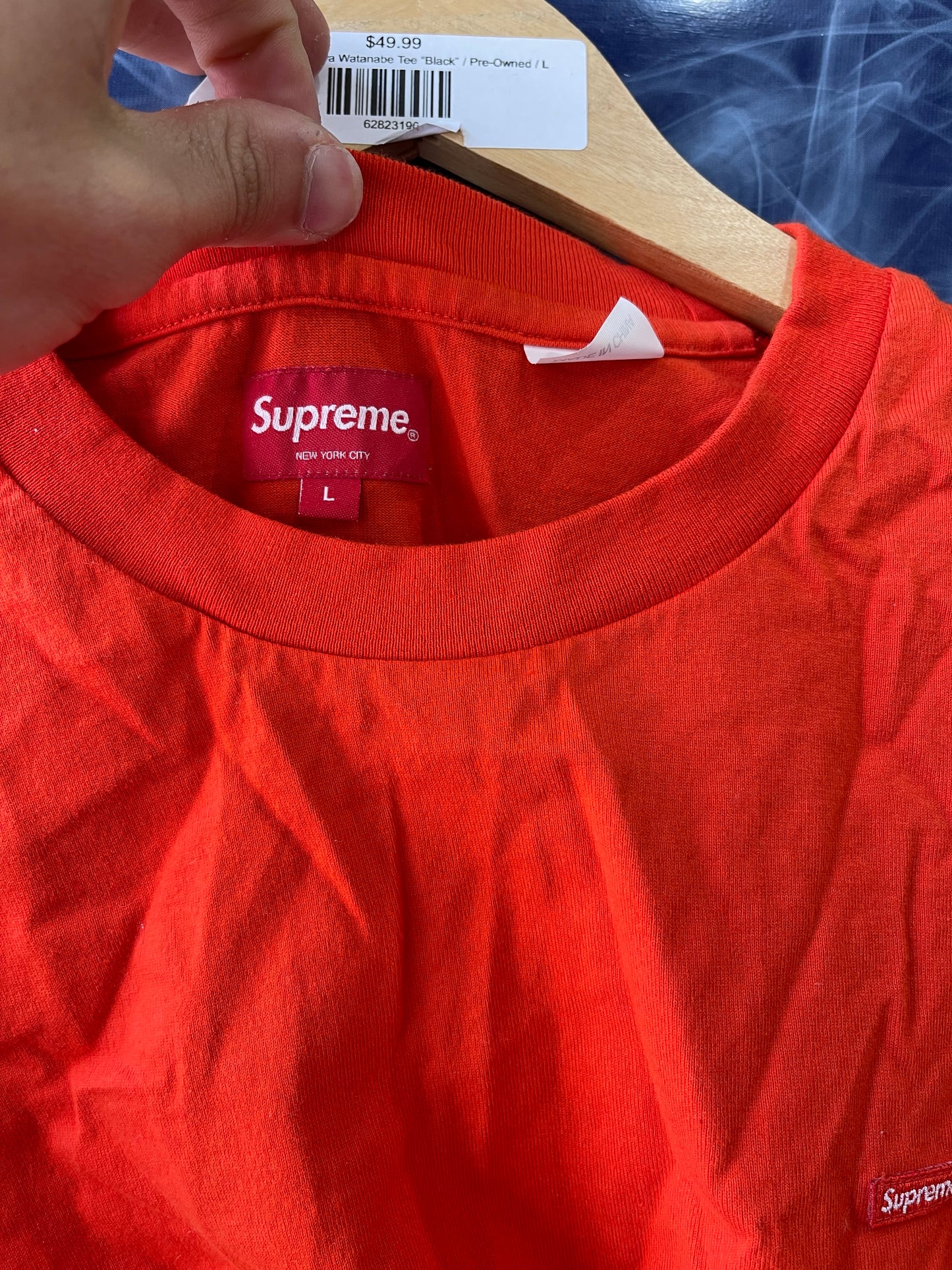Supreme Small Box Logo L/S Tee “Orange”