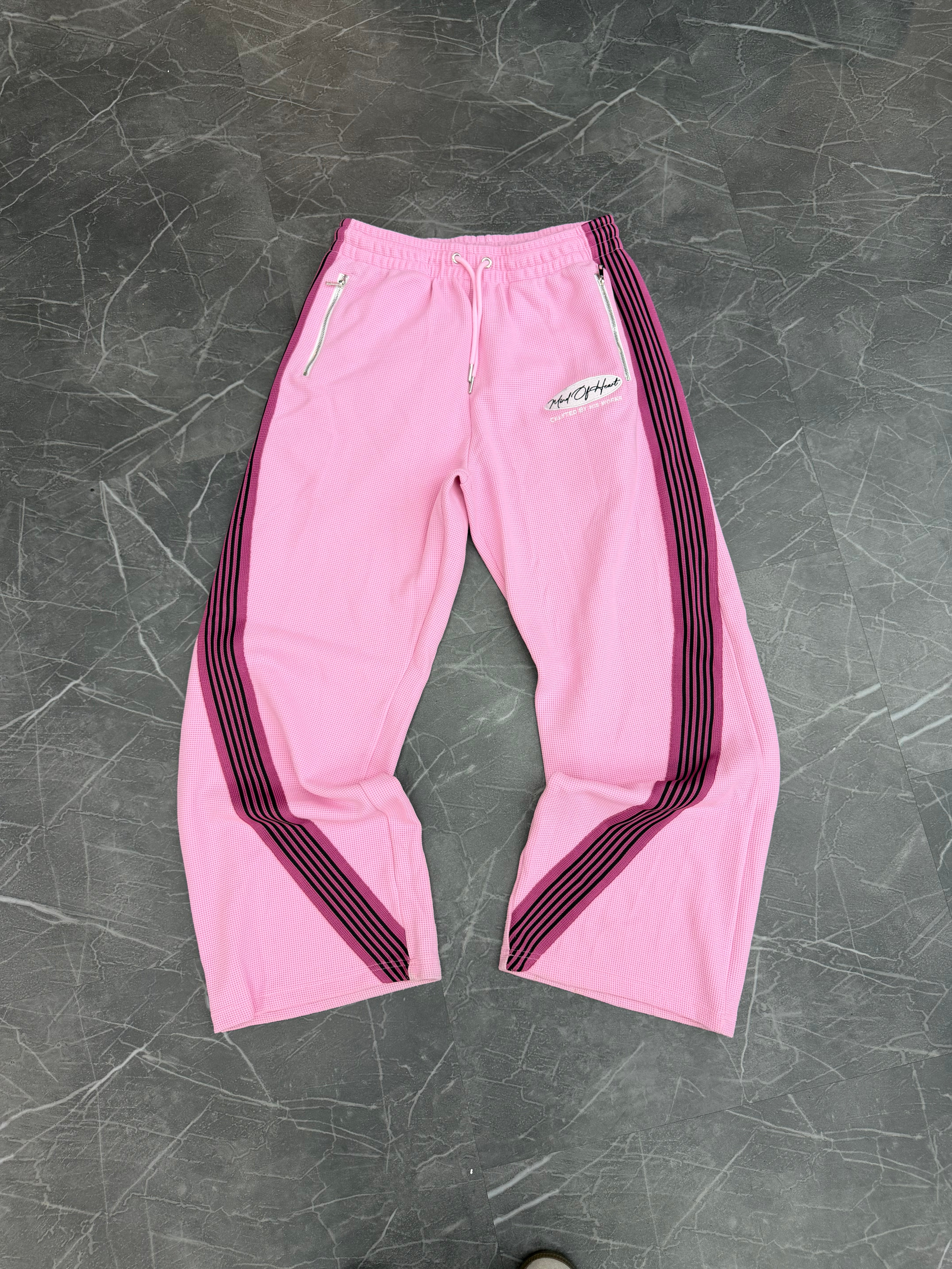 Mind of Heart Waffle Sweatpants “Pink”