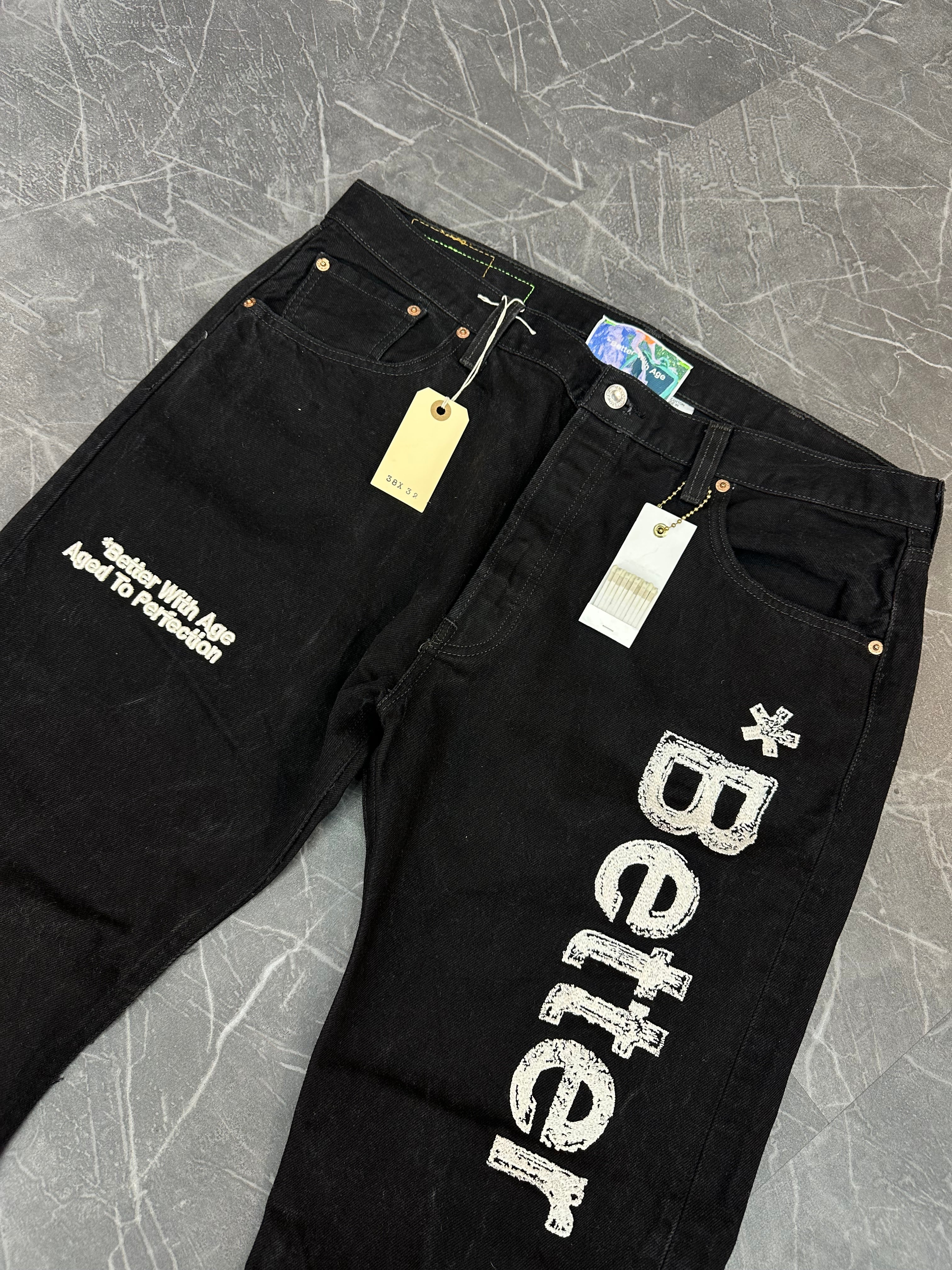 Better With Age Denim Black Jeans (38x32)