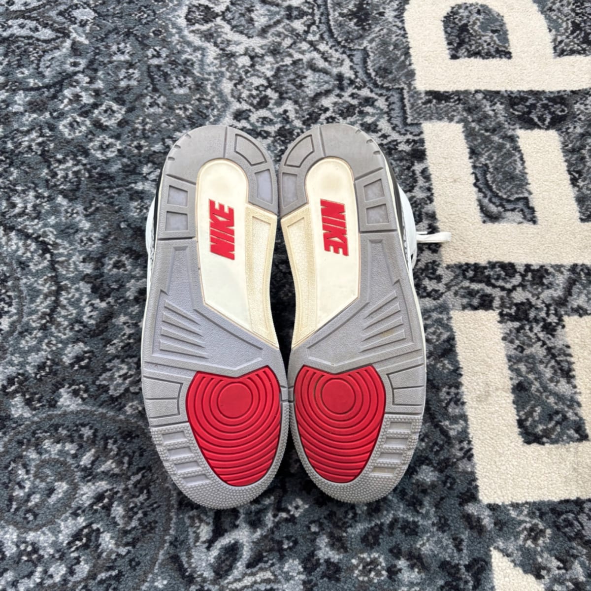 Jordan 3 Retro White Cement Reimagined (Size 9) (Moderately Worn)