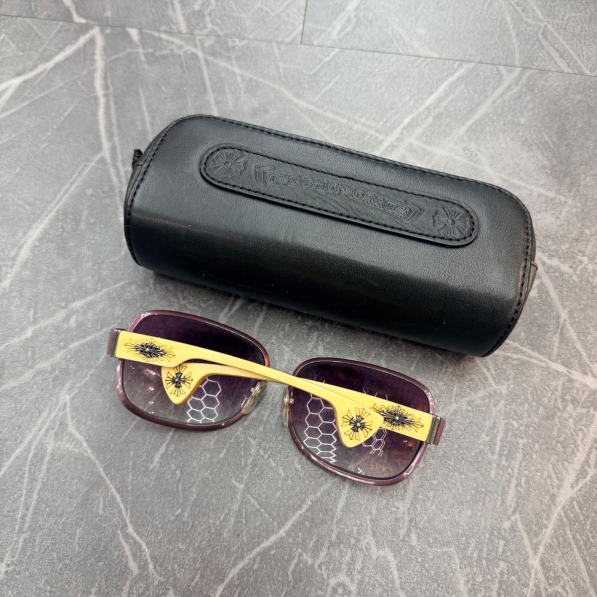 Chrome Hearts Pink Candle Sunglasses