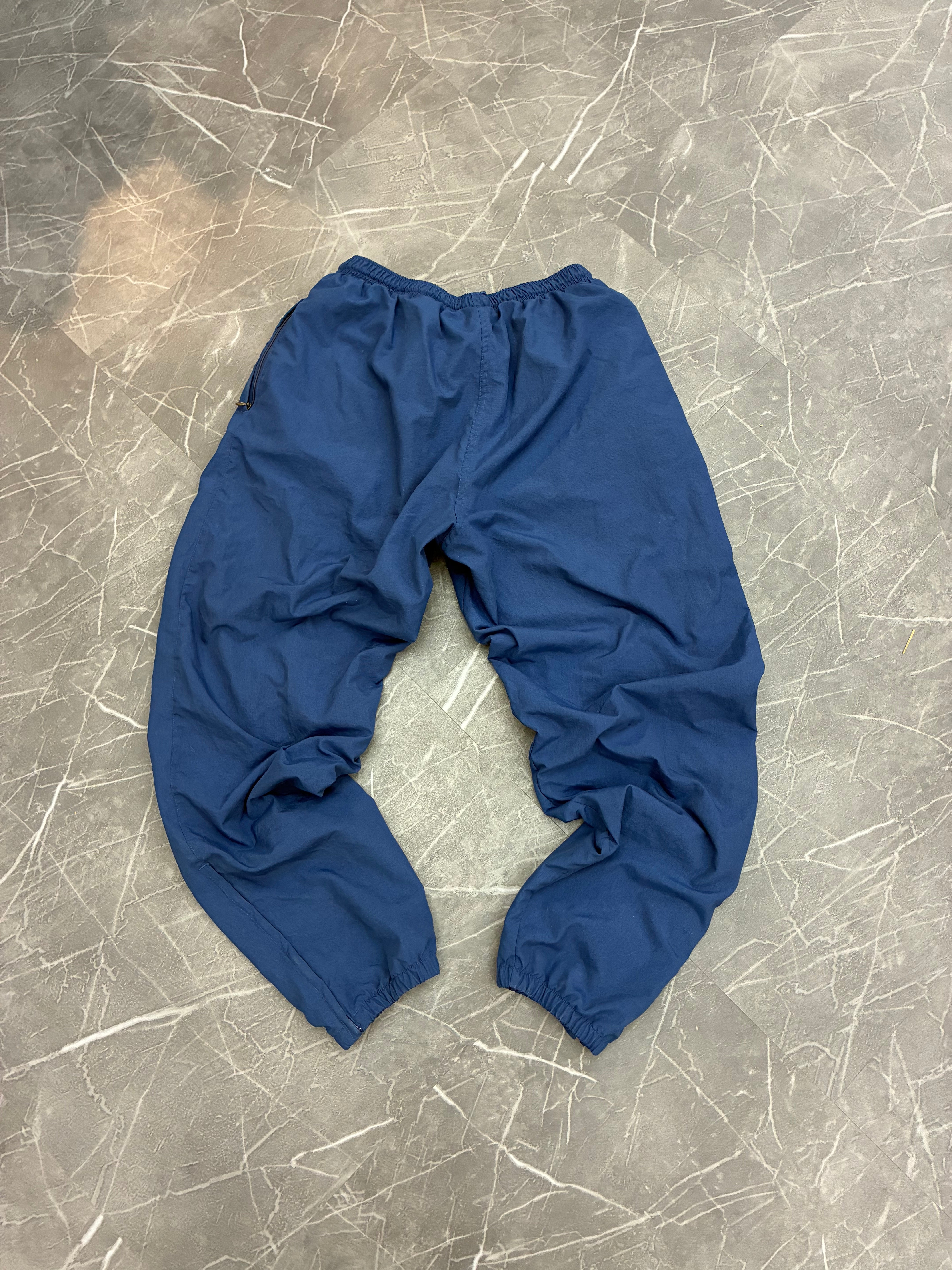 Vintage Adidas Cuffed Track Pants Blue (L)