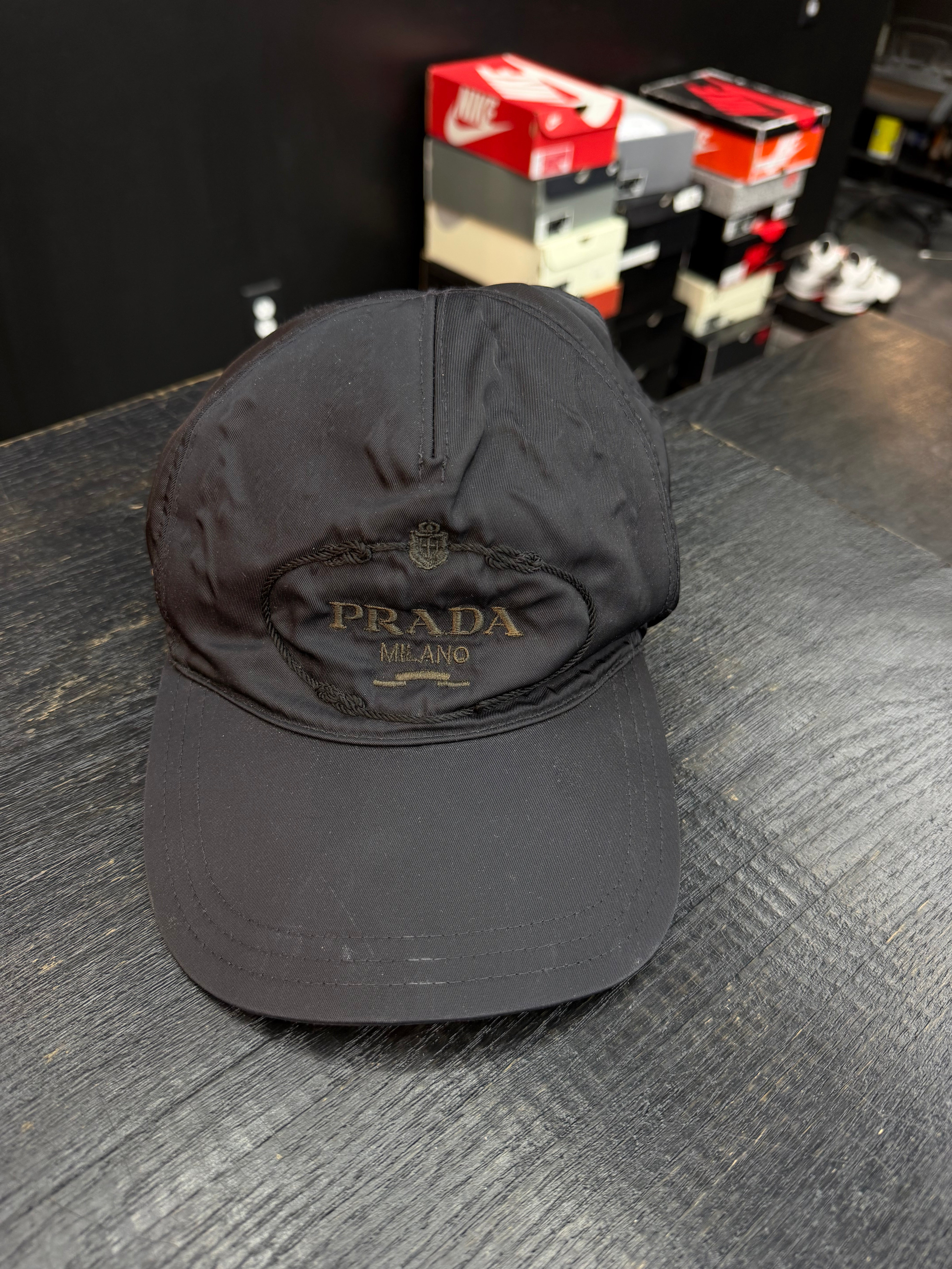 Prada Nylon Hat “Black”