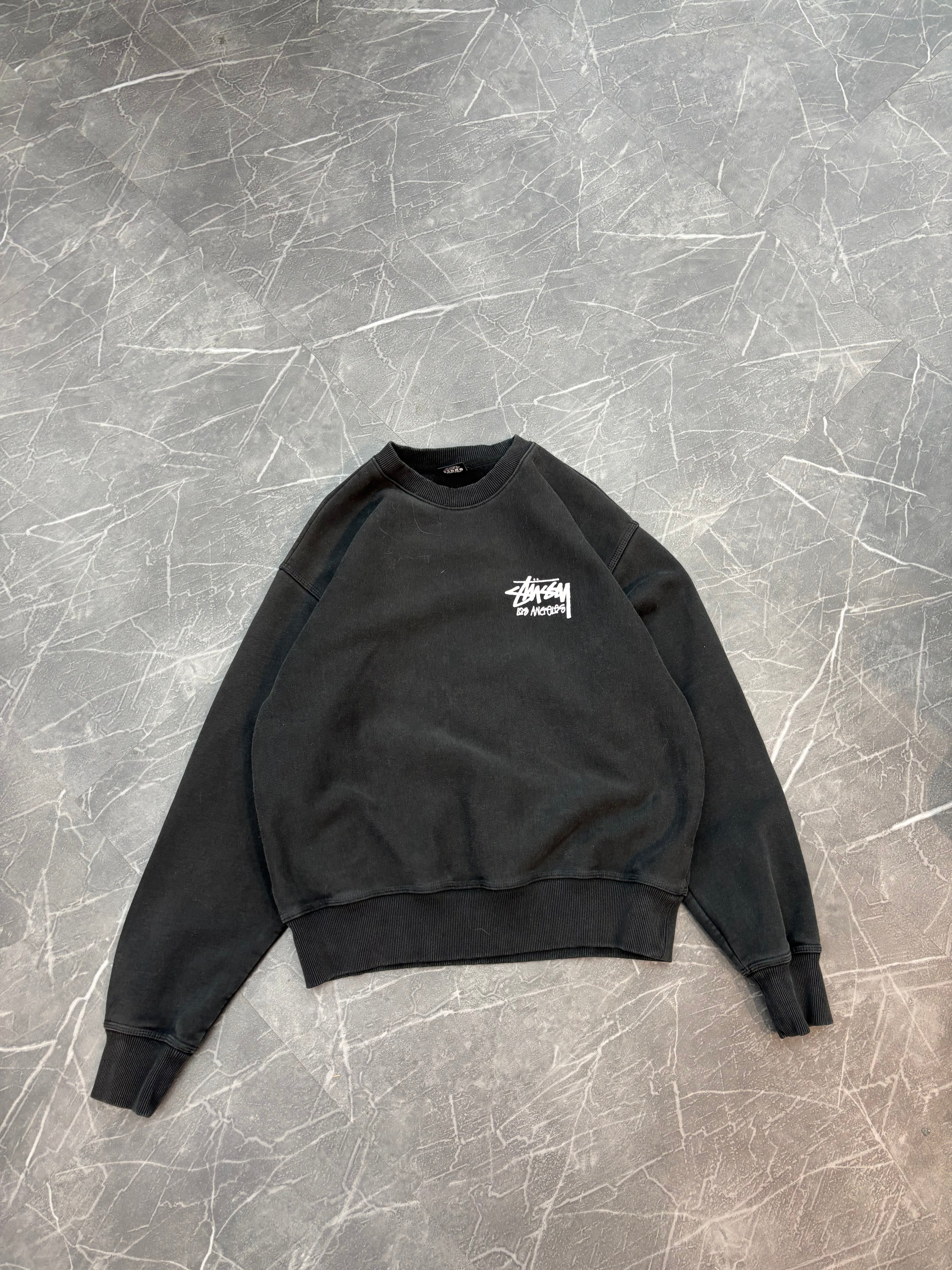 Stussy Los Angeles Crewneck Sweater “Black”