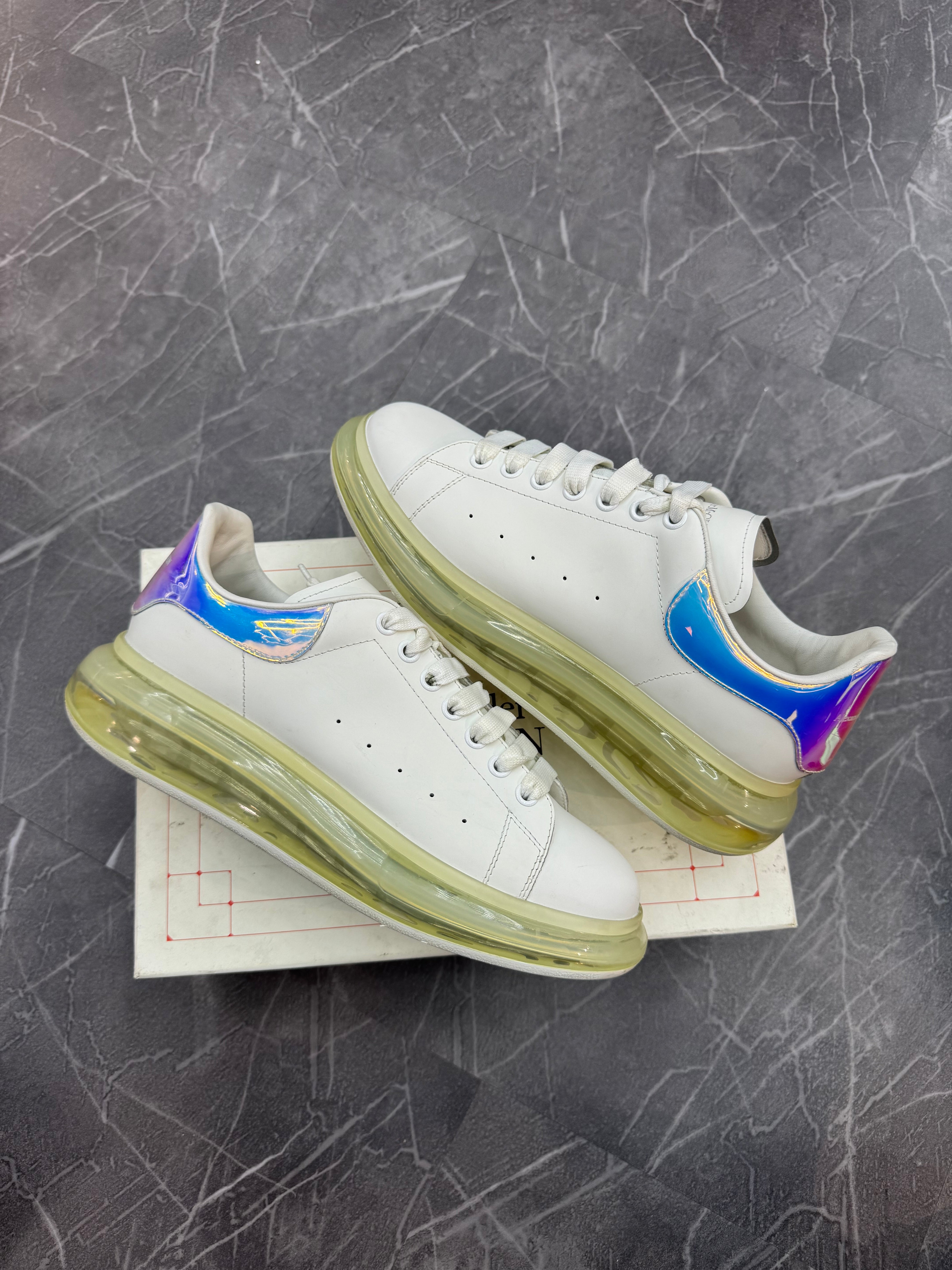 Alexander McQueen White Iridescent