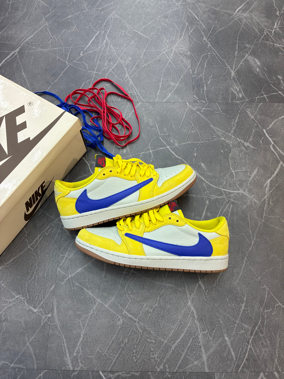 Travis Scott Jordan 1 Low “Canary”