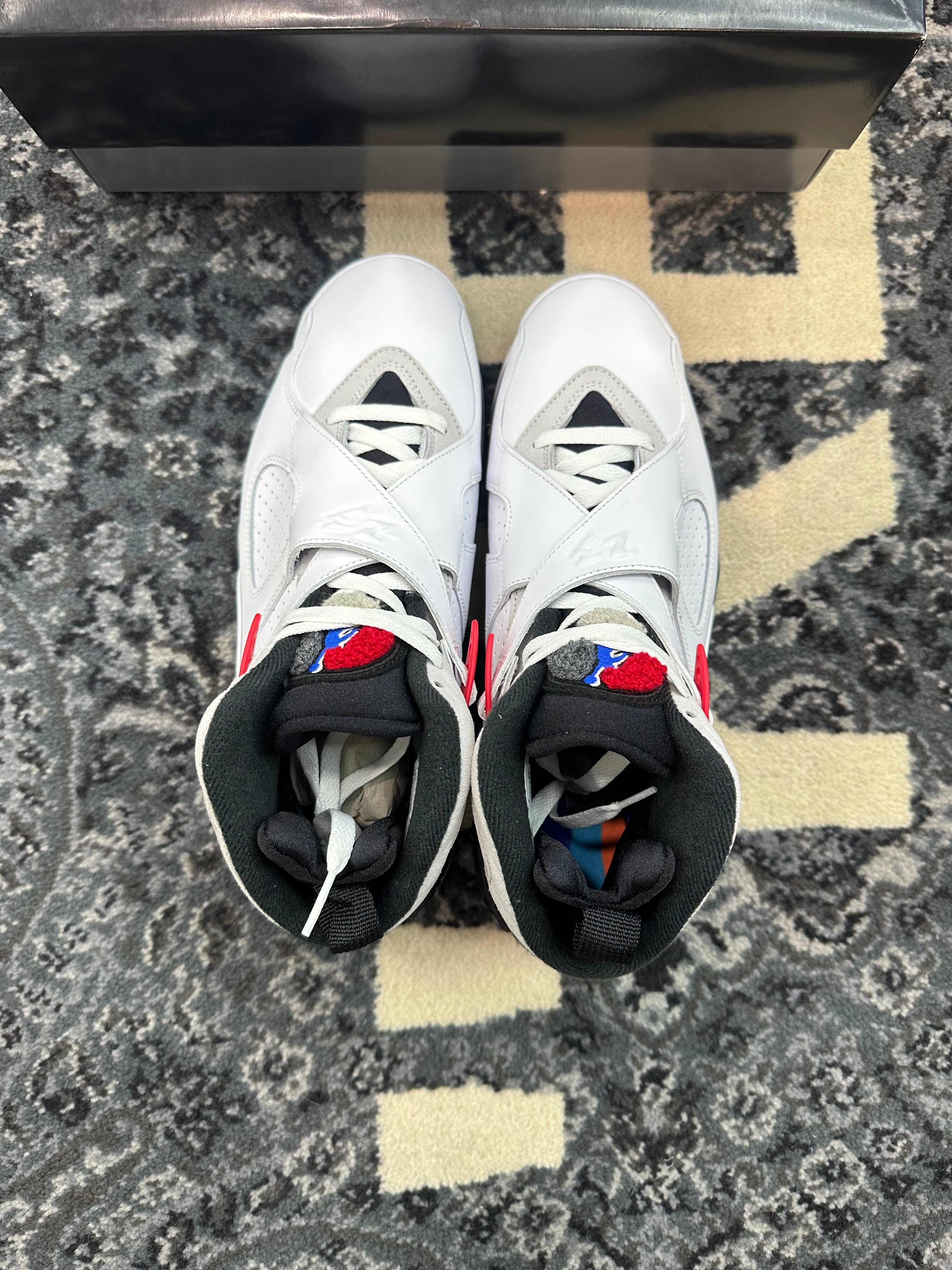 Jordan 8 “White True Red” (2025)