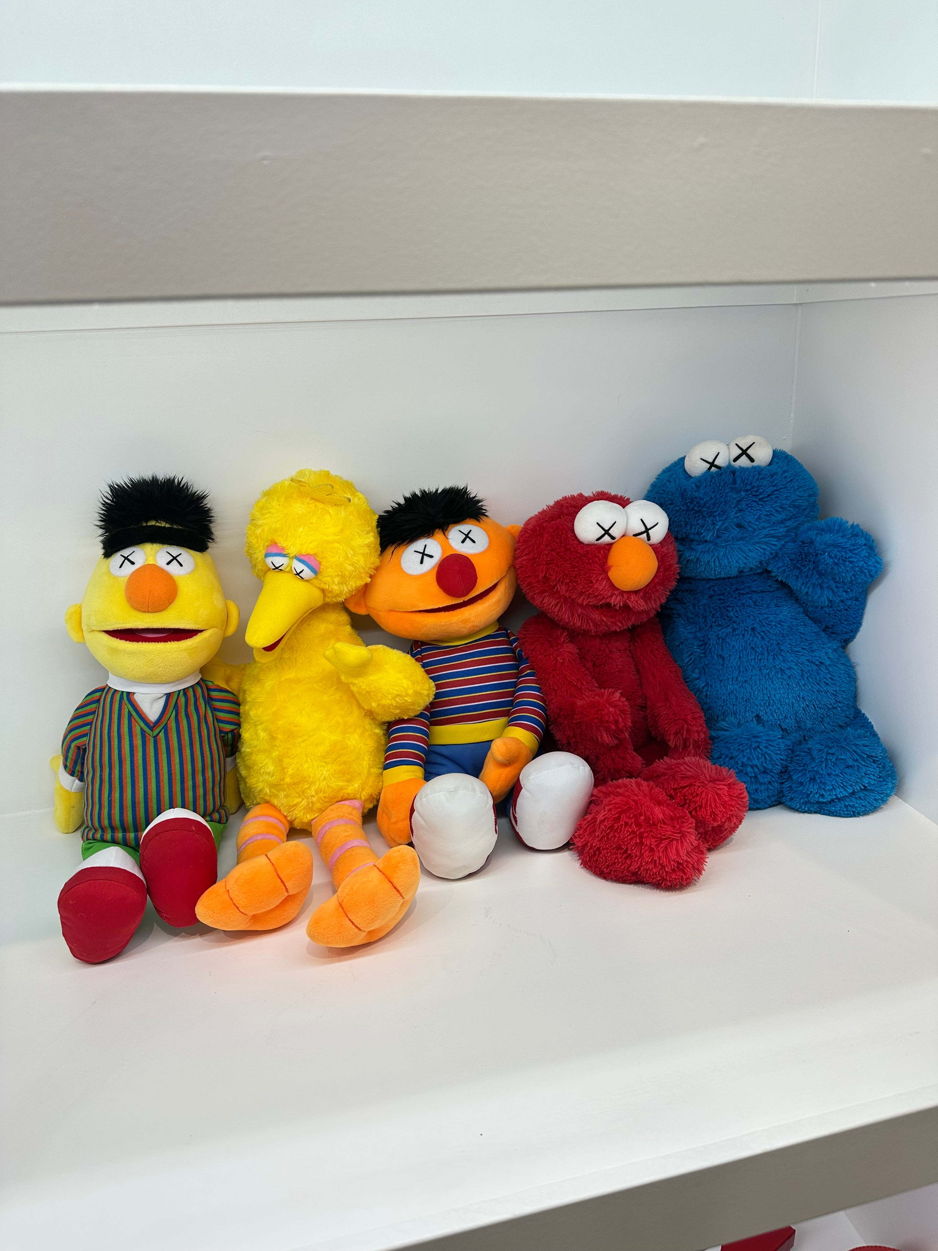 KAWS x Sesame Street Uniqlo Plush Complete Set
