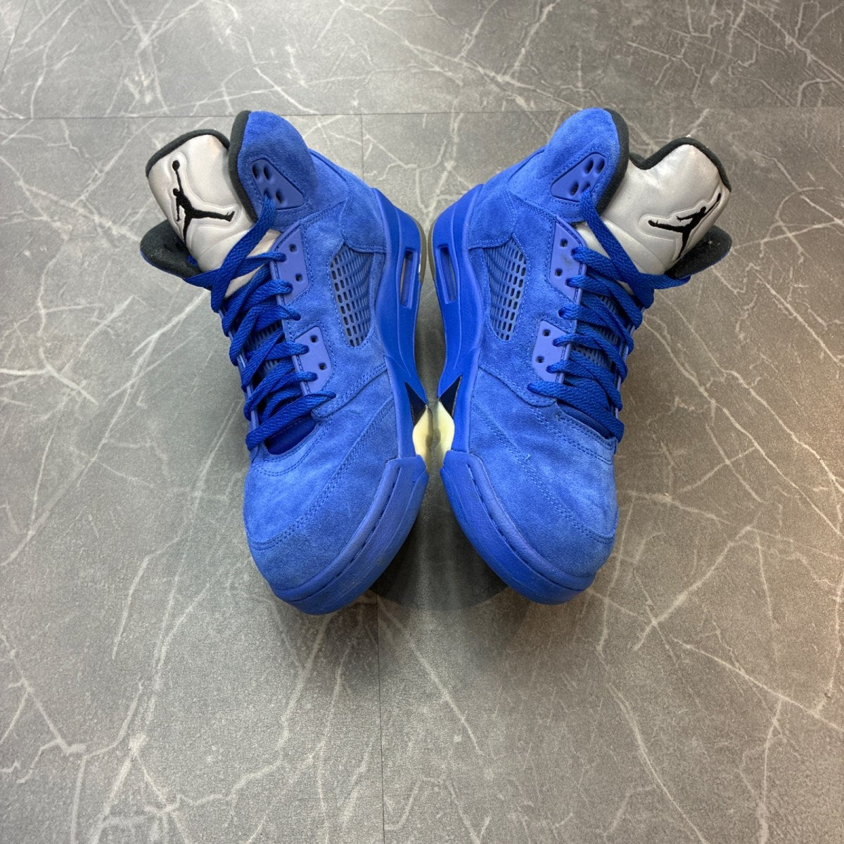 Jordan 5 Retro Blue Suede - Image 3