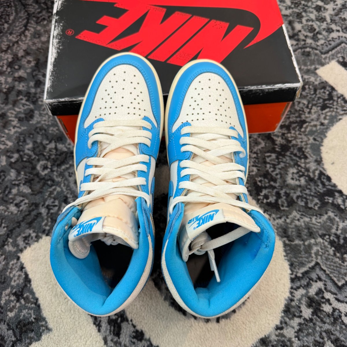 Jordan 1 Retro High OG UNC Reimagined (Size 8) (Lightly Worn)