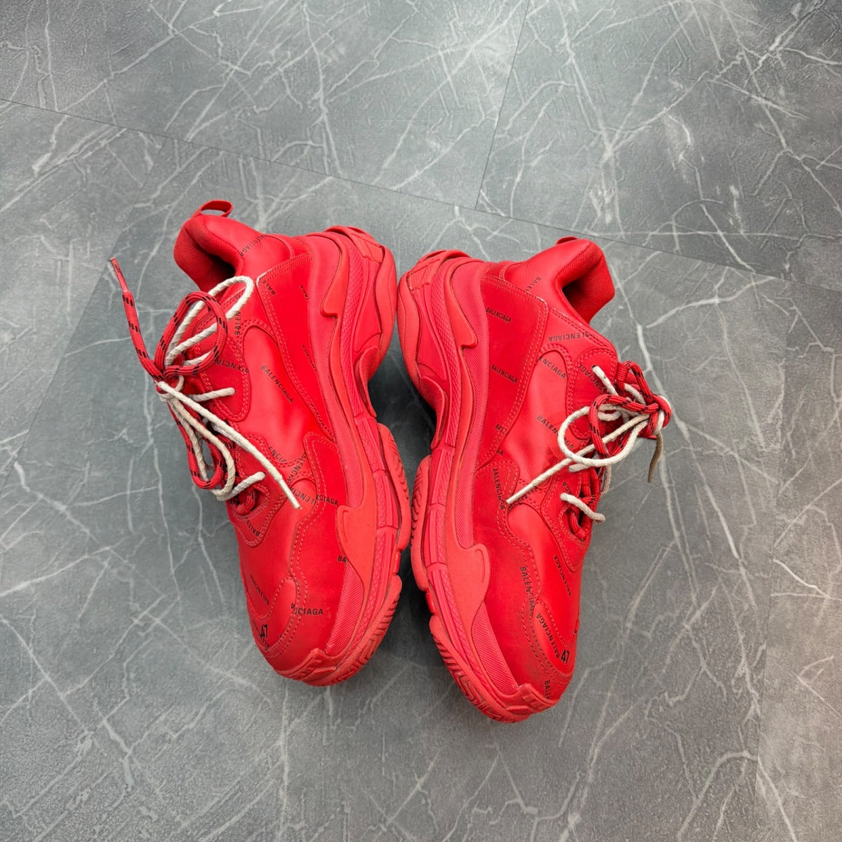 Balenciaga Triple S Red Clear Sole - Image 4