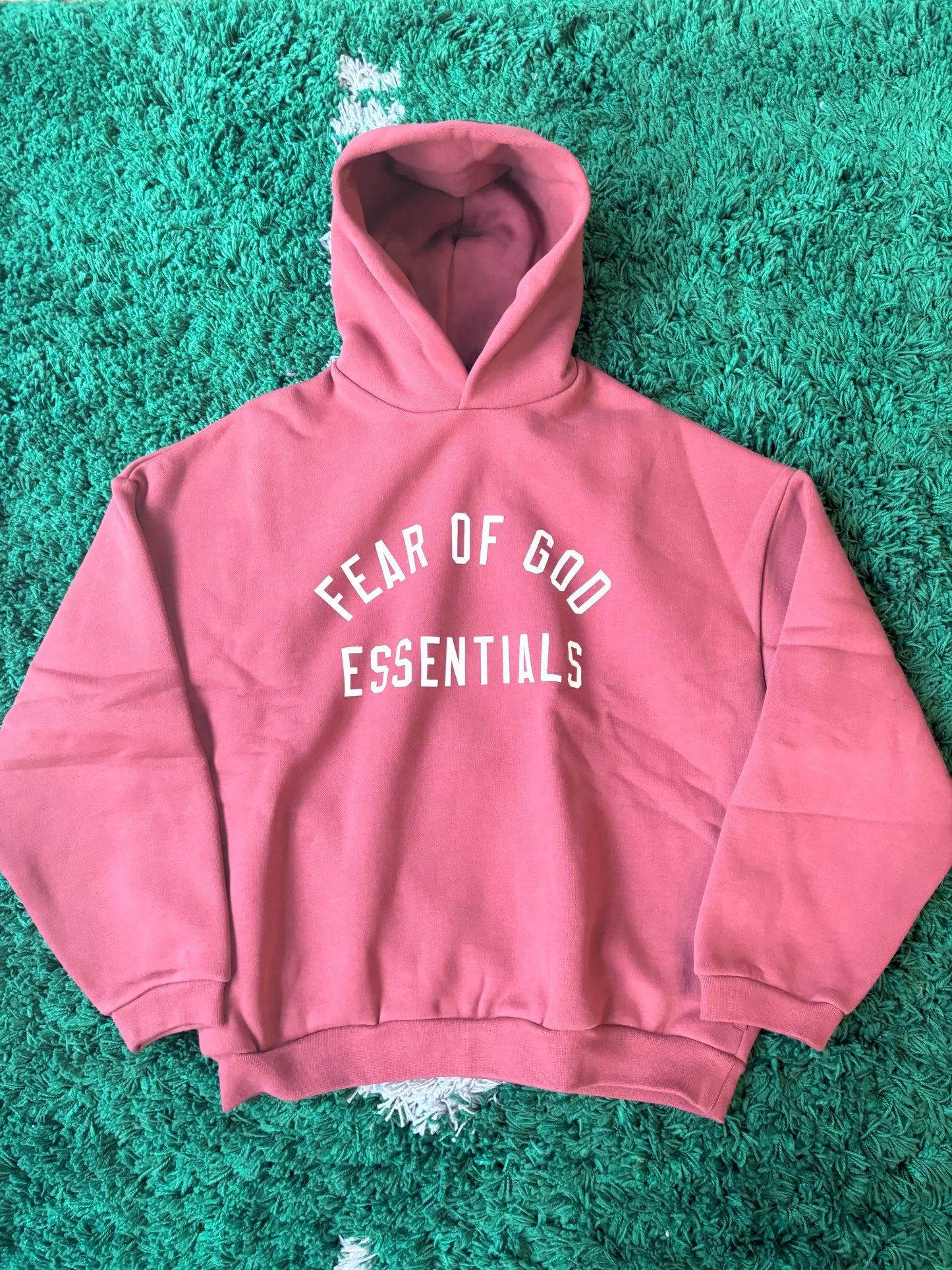 Fear of God Essentials Hoodie “Crimson”