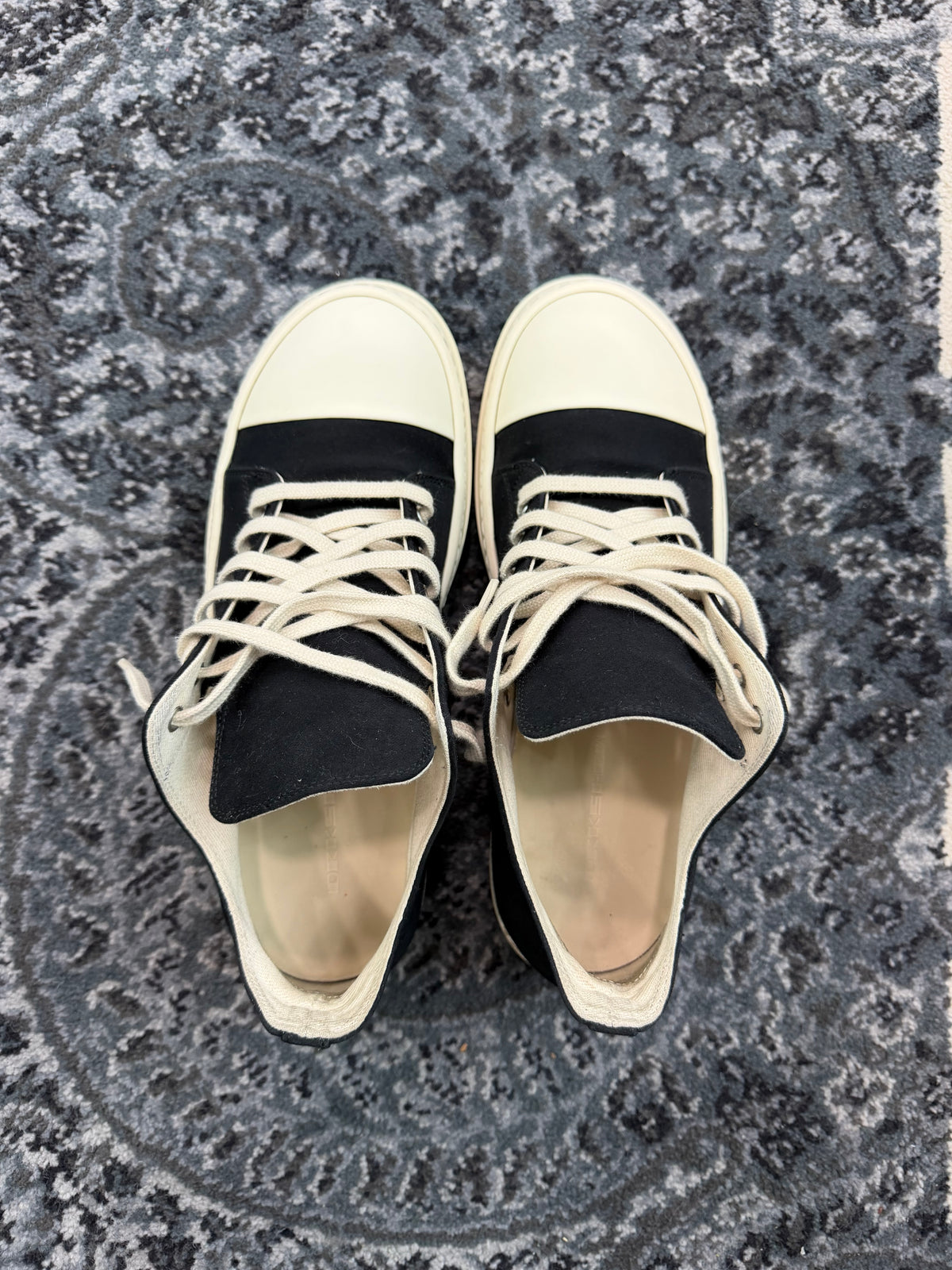 Rick Owen’s Dark Shadow Low “Black Tape”