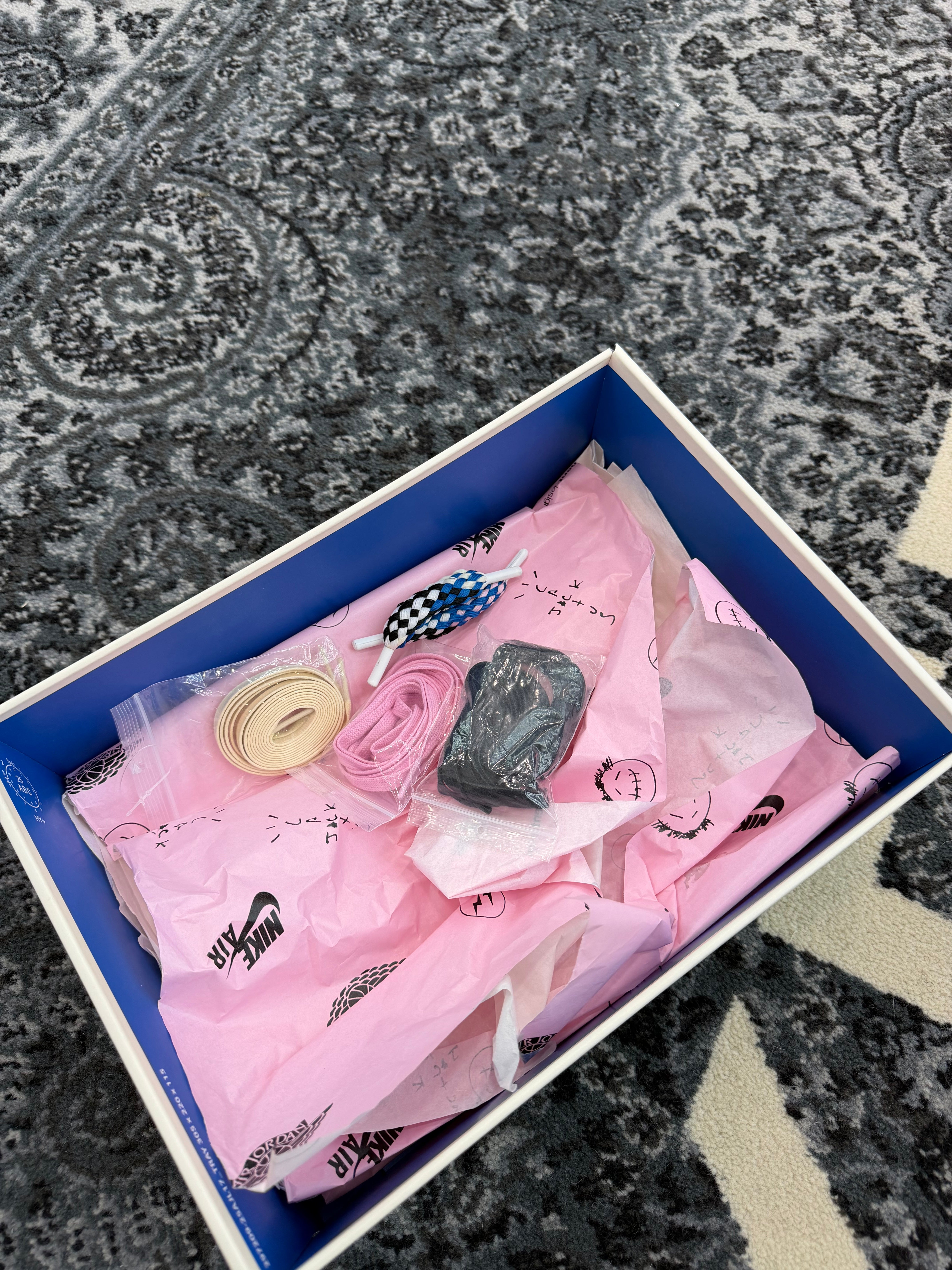 Jordan 1 Low x Travis Scott Fragment “Sail Military Blue”