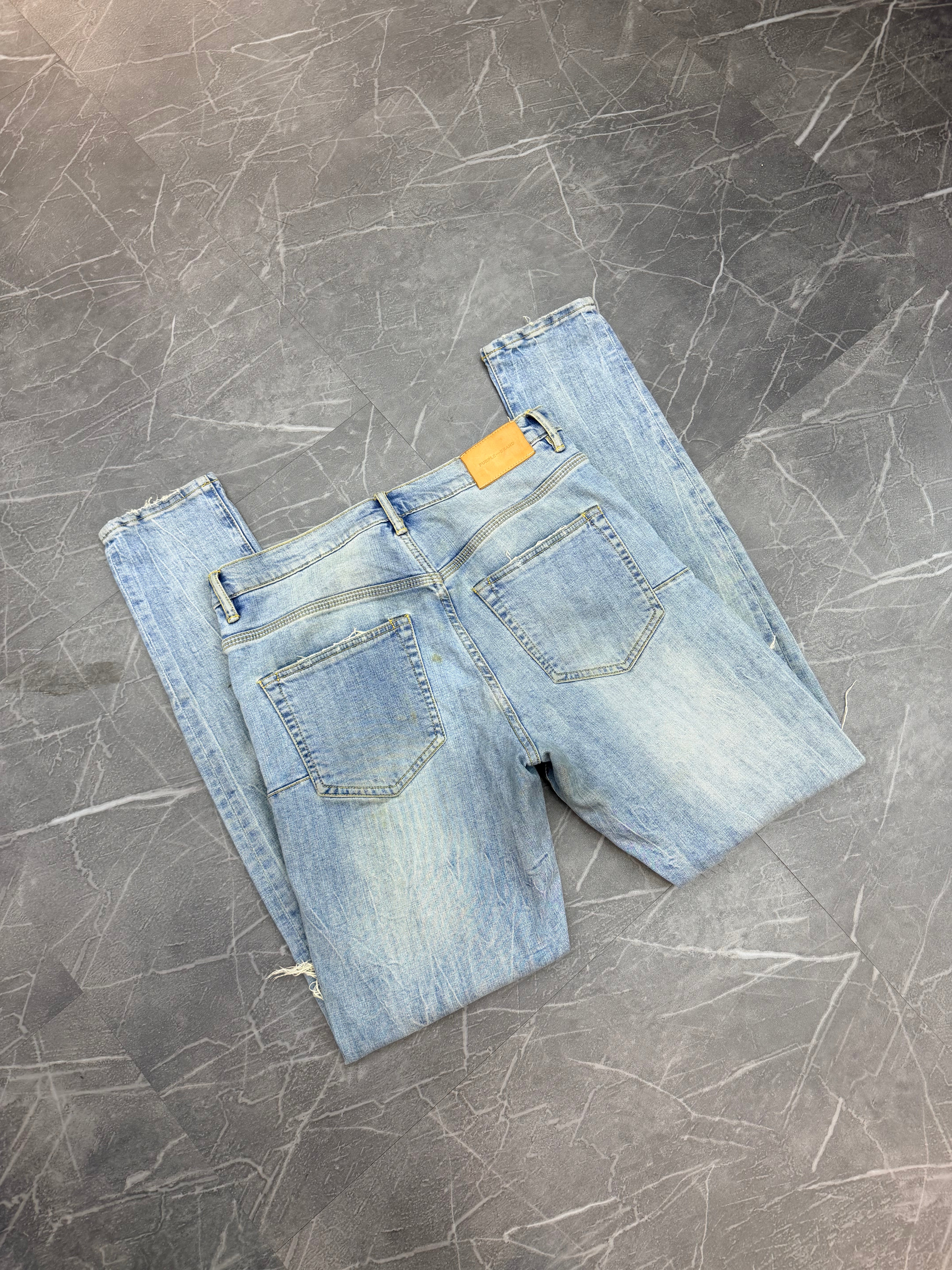 Purple Brand Knee Rip Jeans (32)