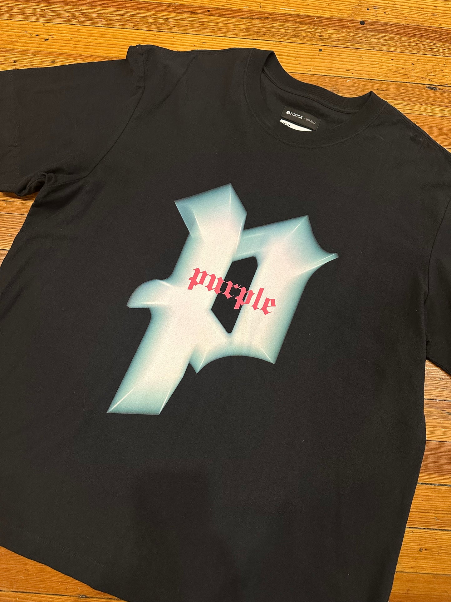 Purple Brand Tee “Glow P Logo”