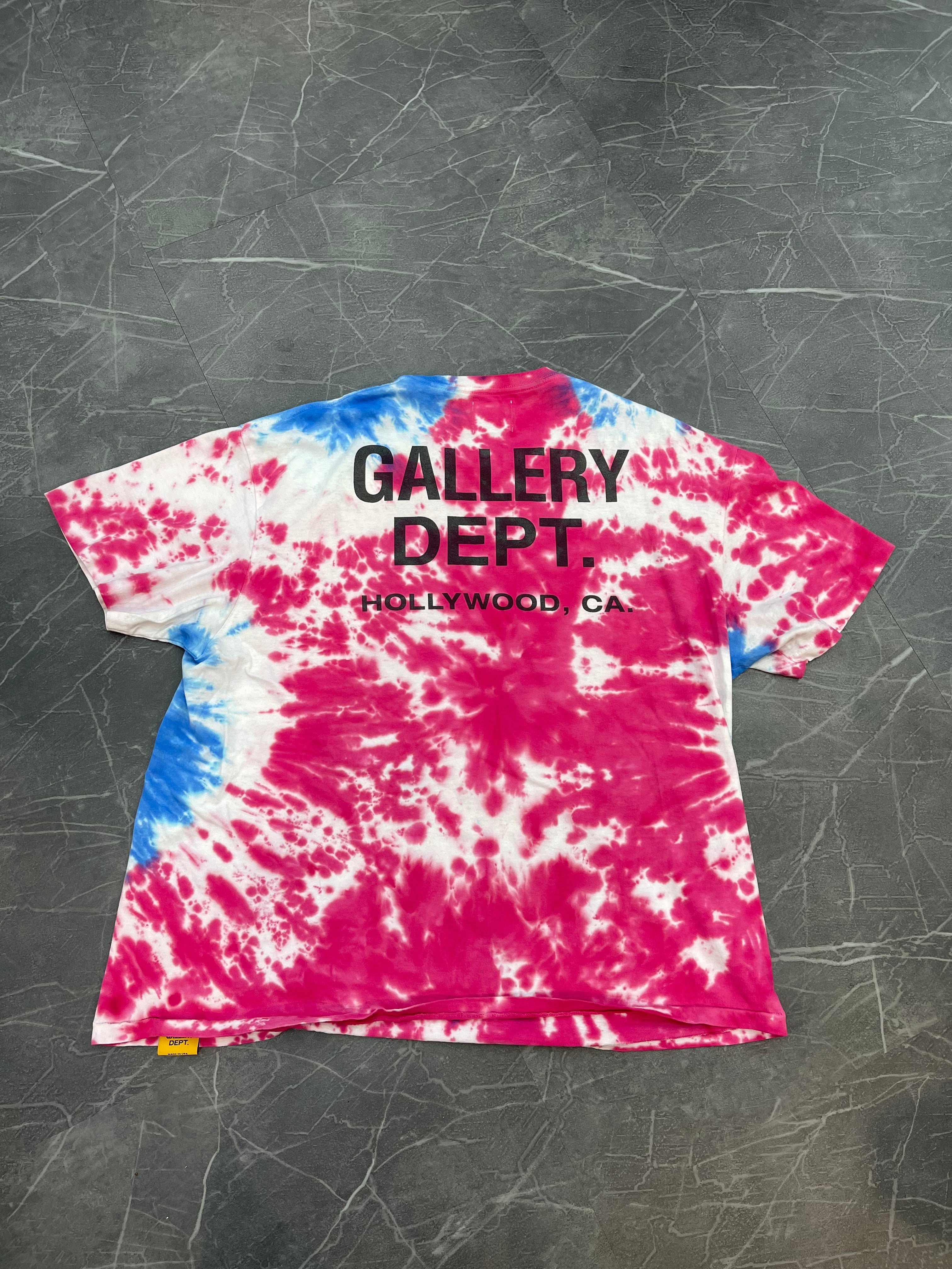 Gallery Dept Red White Blue Tie Dye Tee
