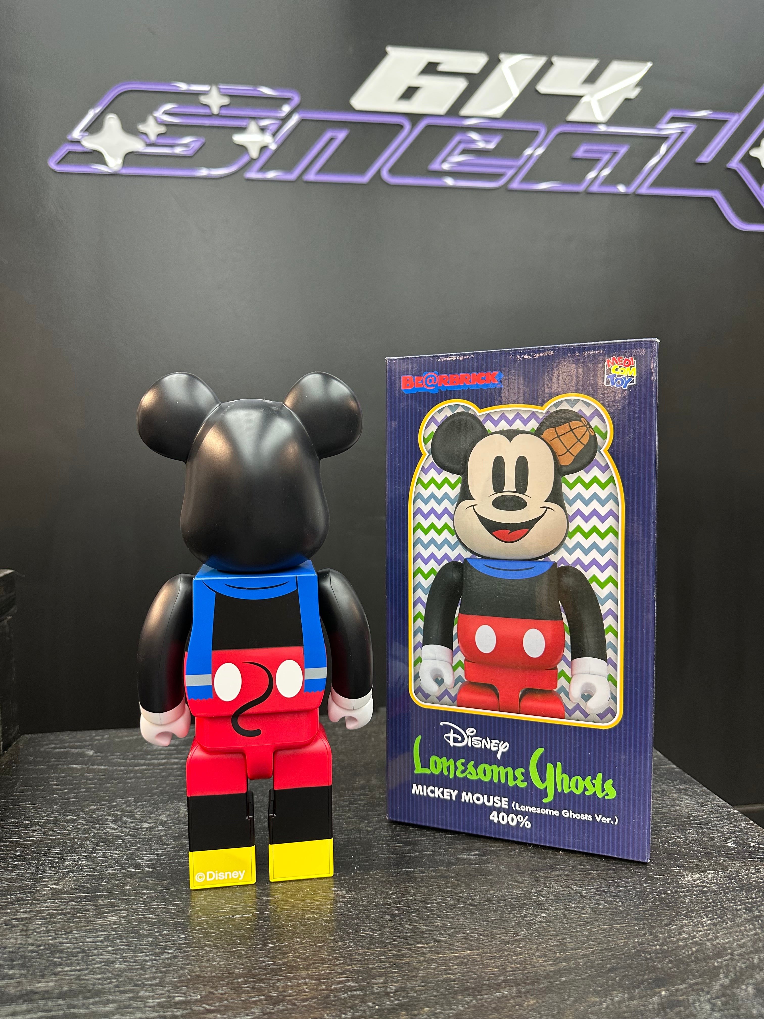 BearBrick 400% “Mickey Mouse Lonesome Ghosts”