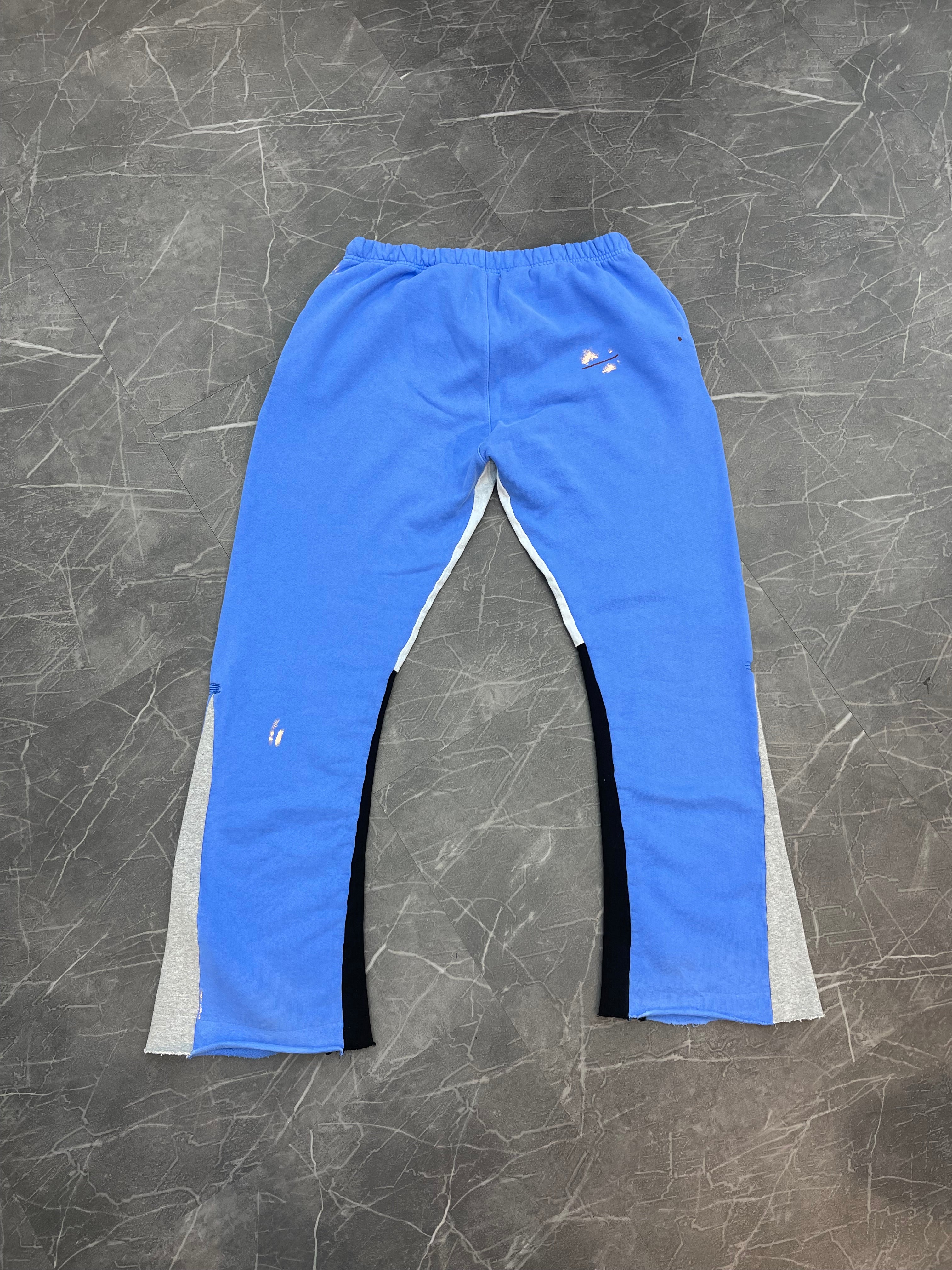 Gallery Dept Painted Flare Sweatpants Blue