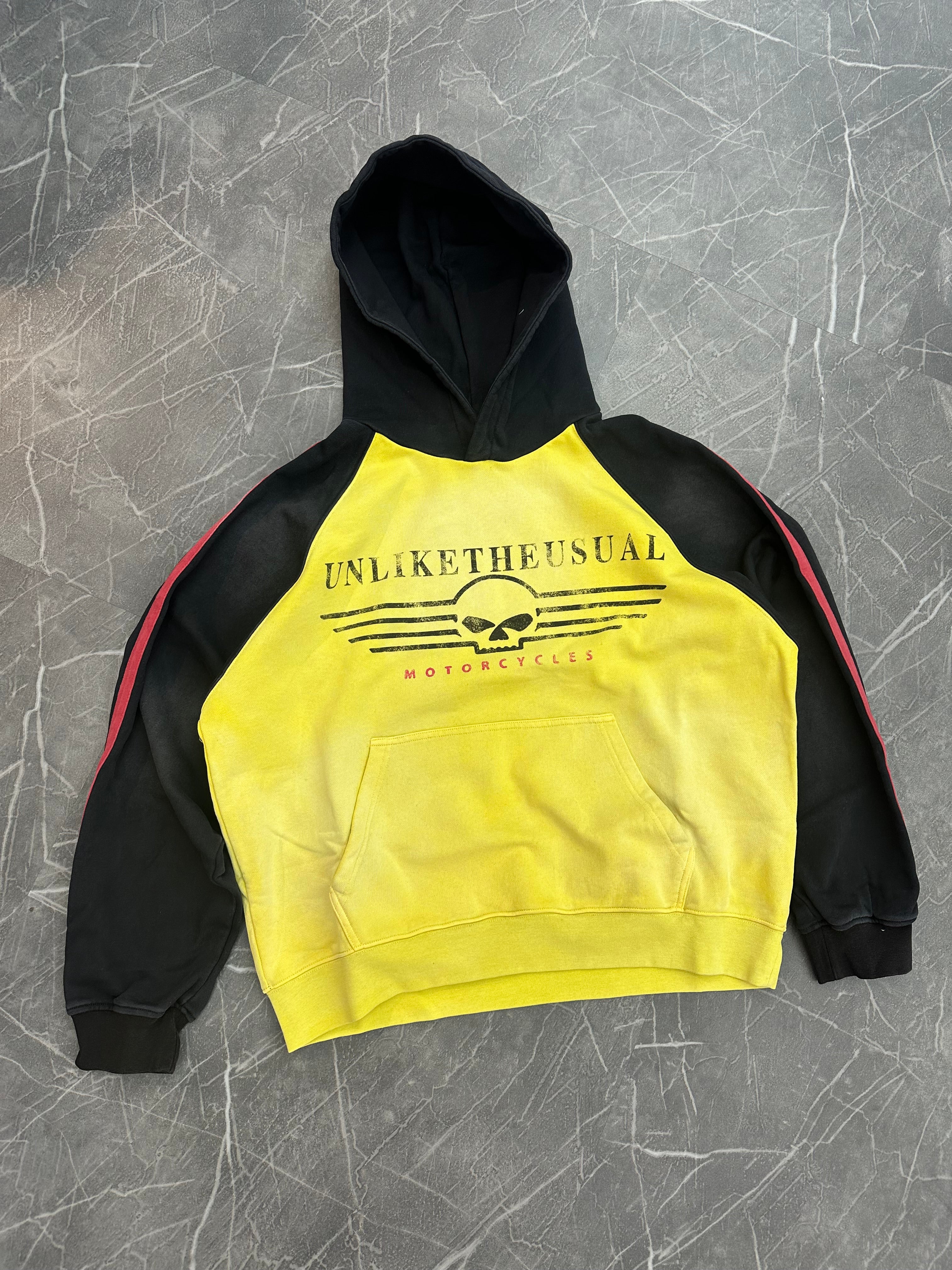 Unlikely Streetwear Yellow Motorcycles Pullover