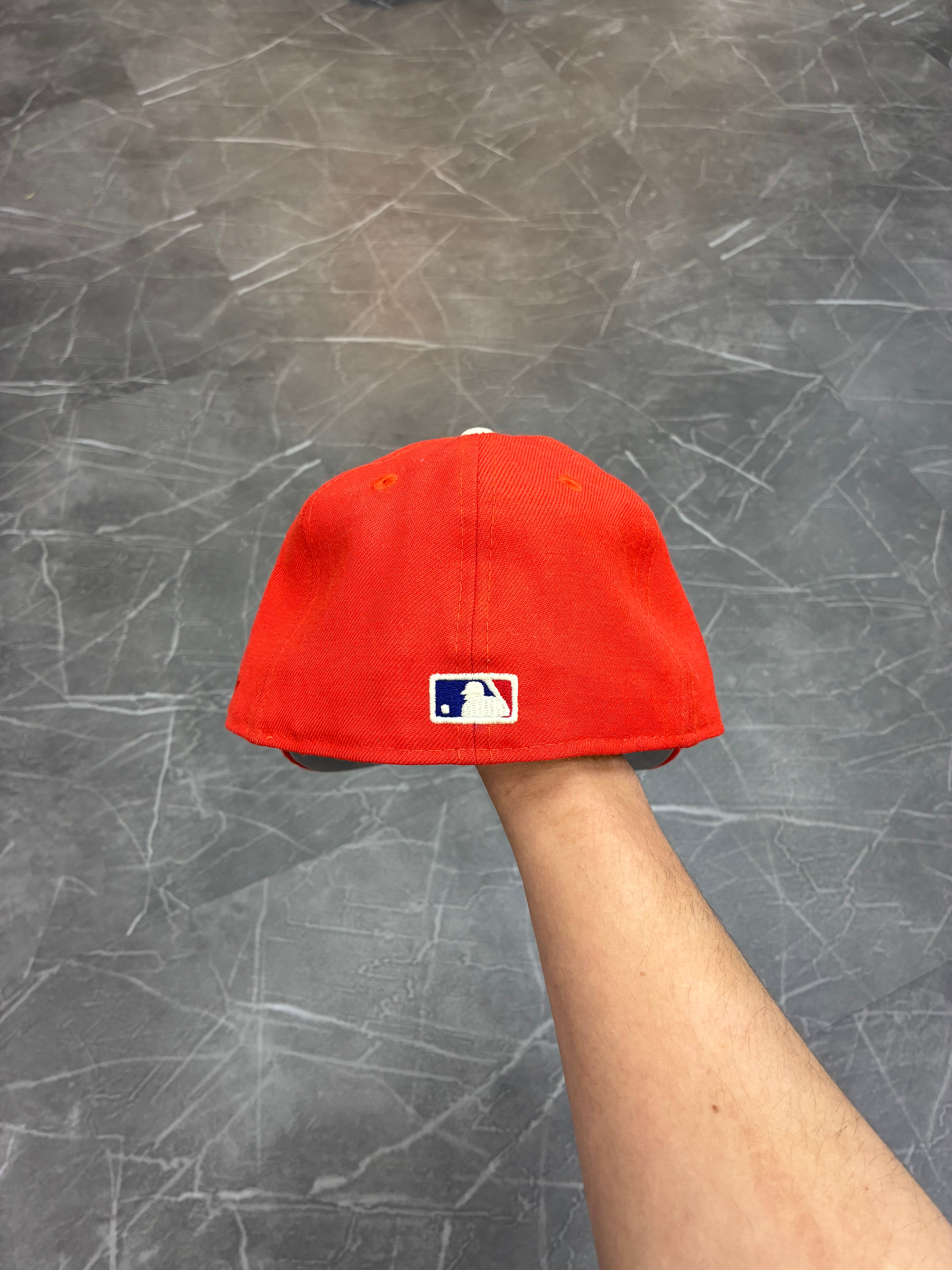 Essentials New Era Fitted Hat “Orange” (7 1/8)