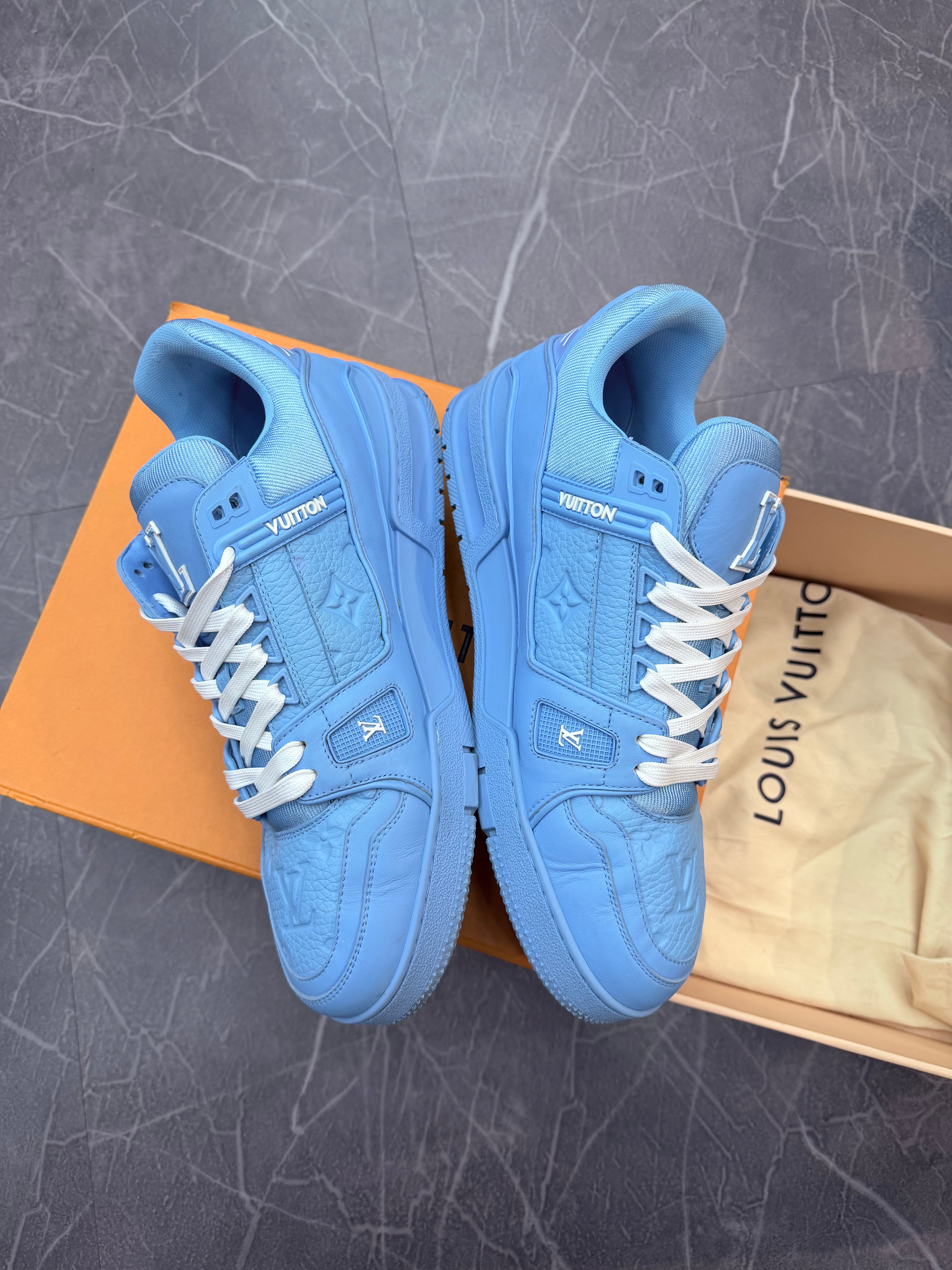 Louis Vuitton Trainer Low Light Blue