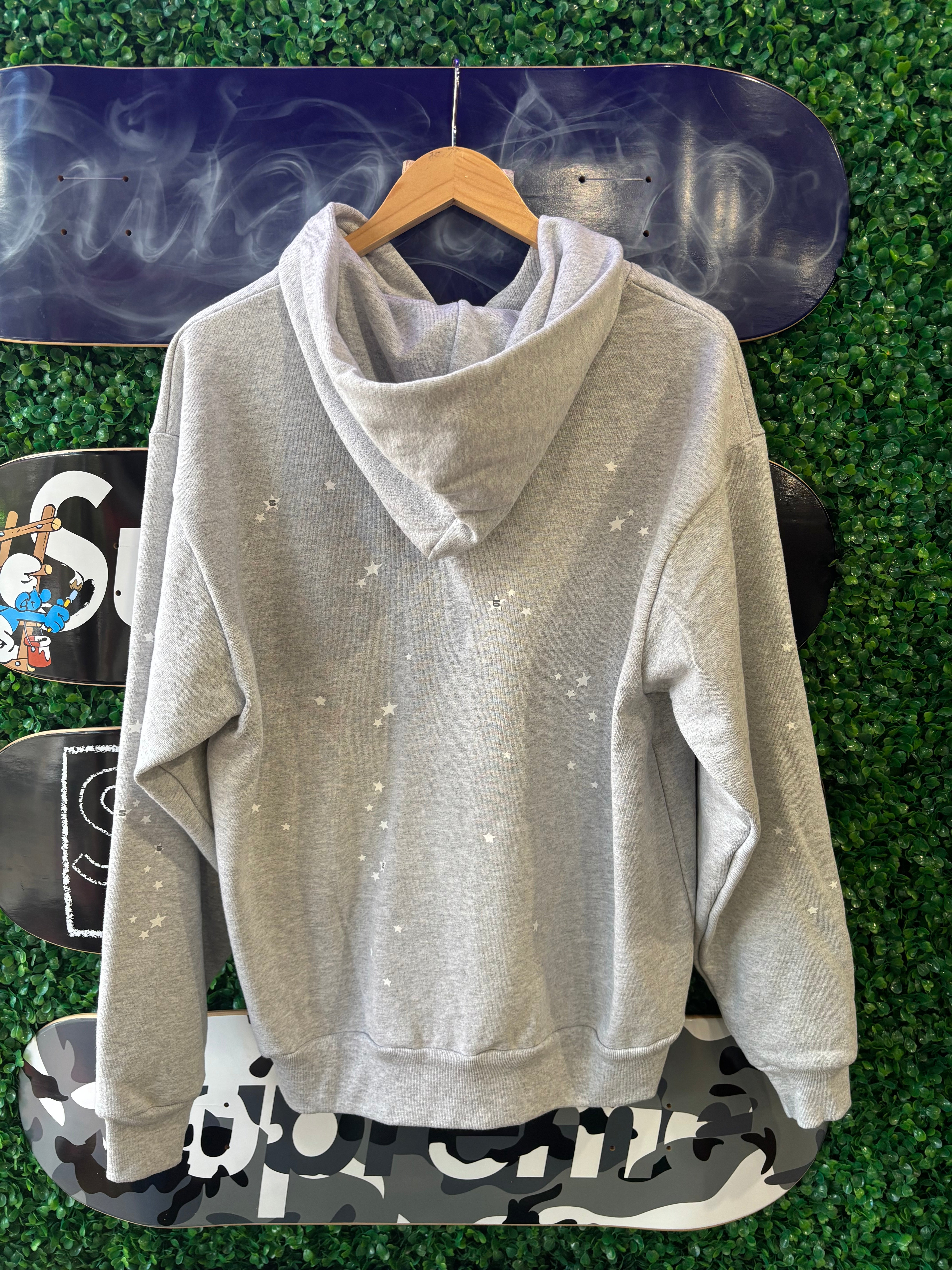 Sp5der Atlanta Zip Up Hoodie “Red Blue”